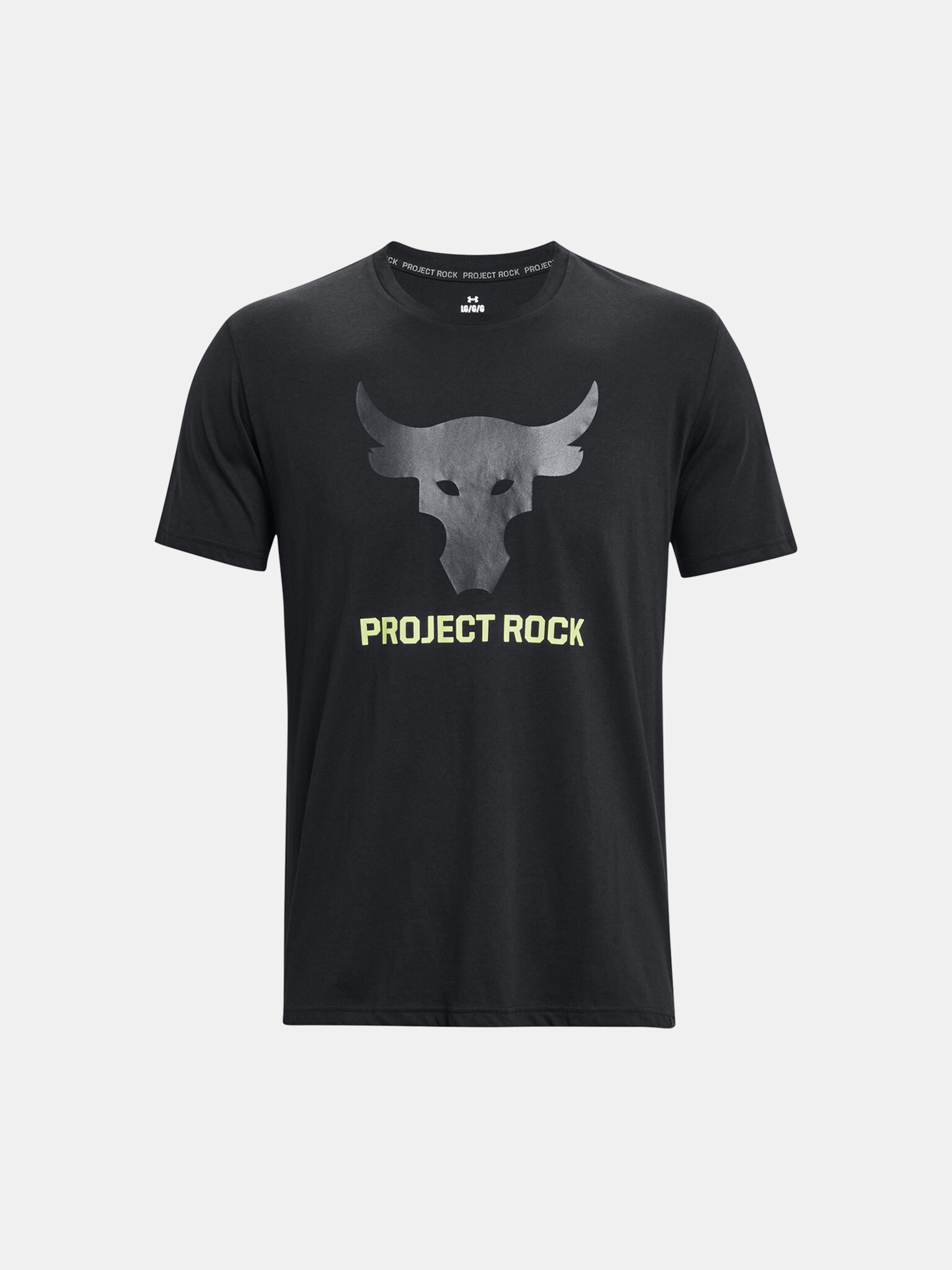 Under Armour UA Project Rock Brahma Bull SS T-shirt Cheren - Pepit.bg