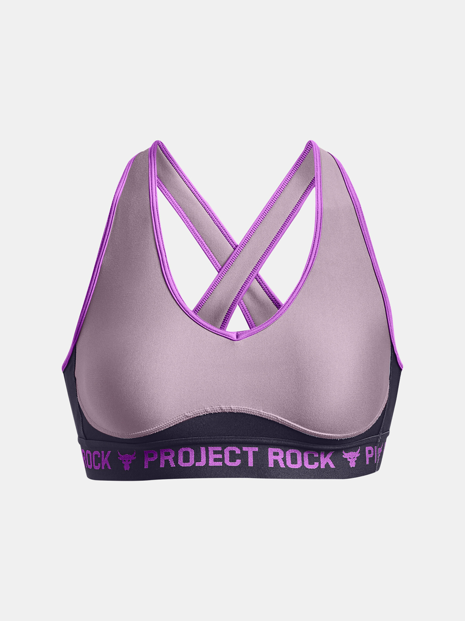 Under Armour UA Project Rock Crsbck Dsrpt Cпортен Сутиен Lilav - Pepit.bg