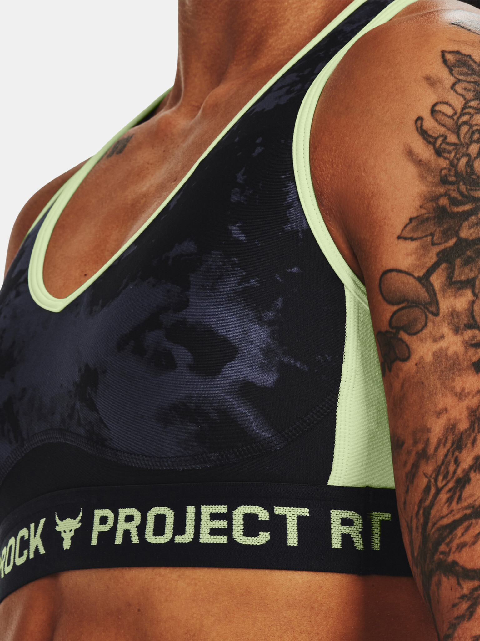 Under Armour UA Project Rock Crssbk Bra Print Cпортен Сутиен Cheren - Pepit.bg