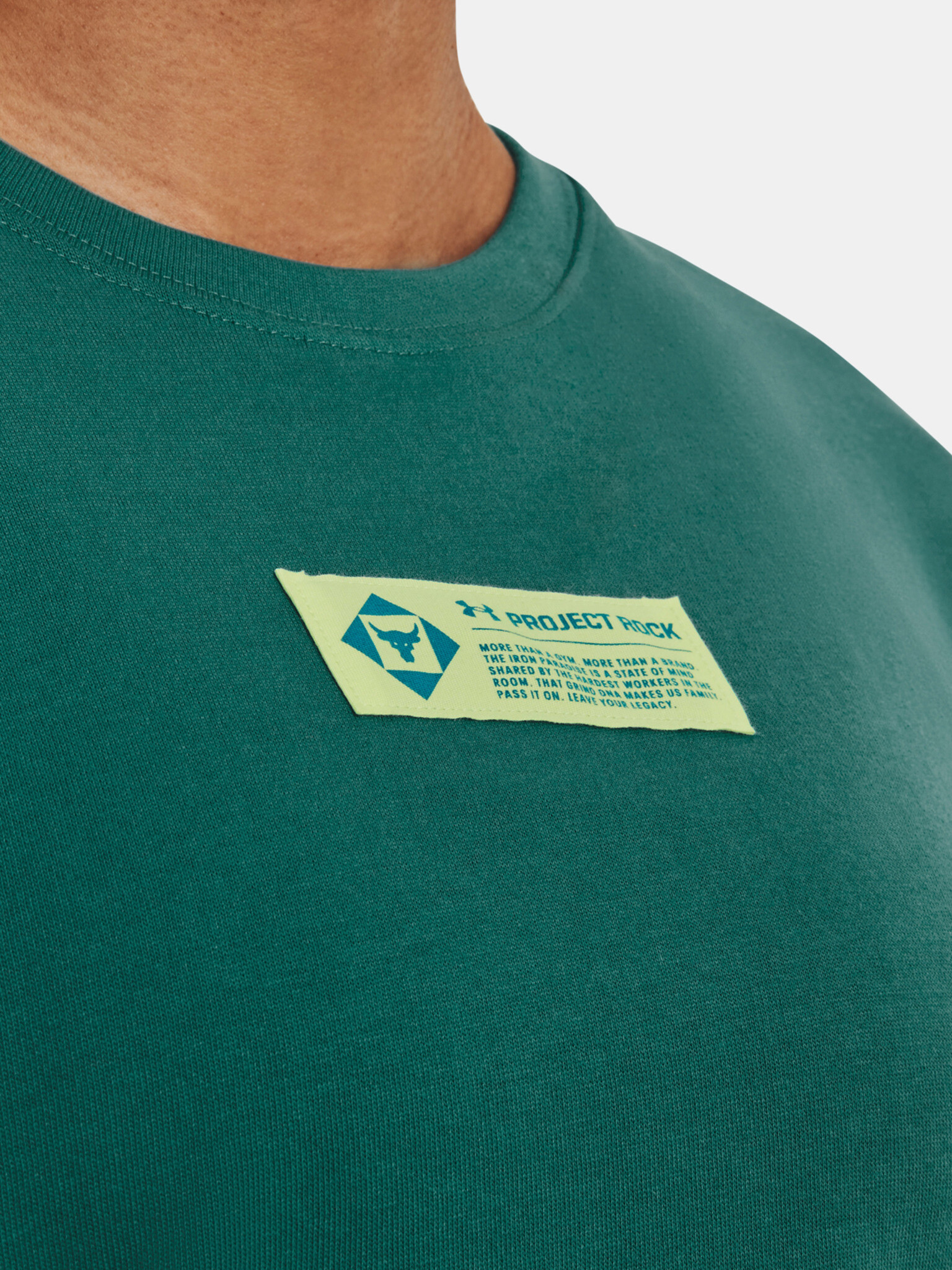 Under Armour UA Project Rock Globe SS T-shirt Zelen - Pepit.bg