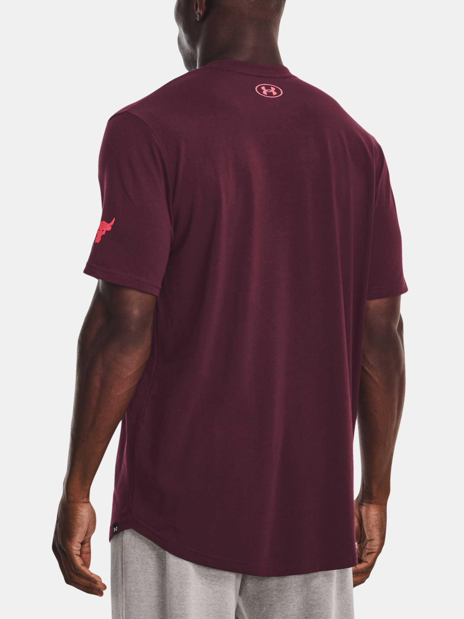 Under Armour UA PROJECT ROCK IPBC SS T-shirt Cherven - Pepit.bg