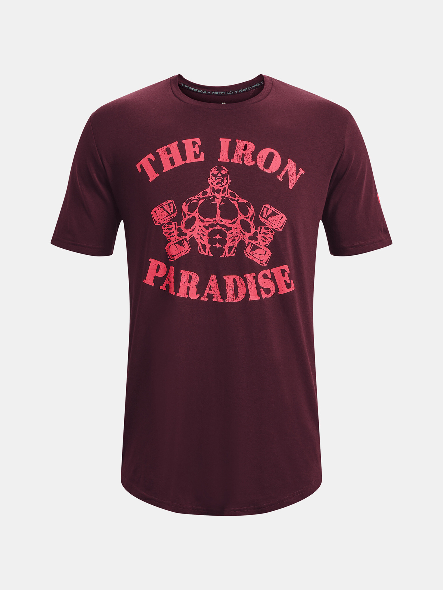 Under Armour UA PROJECT ROCK IPBC SS T-shirt Cherven - Pepit.bg