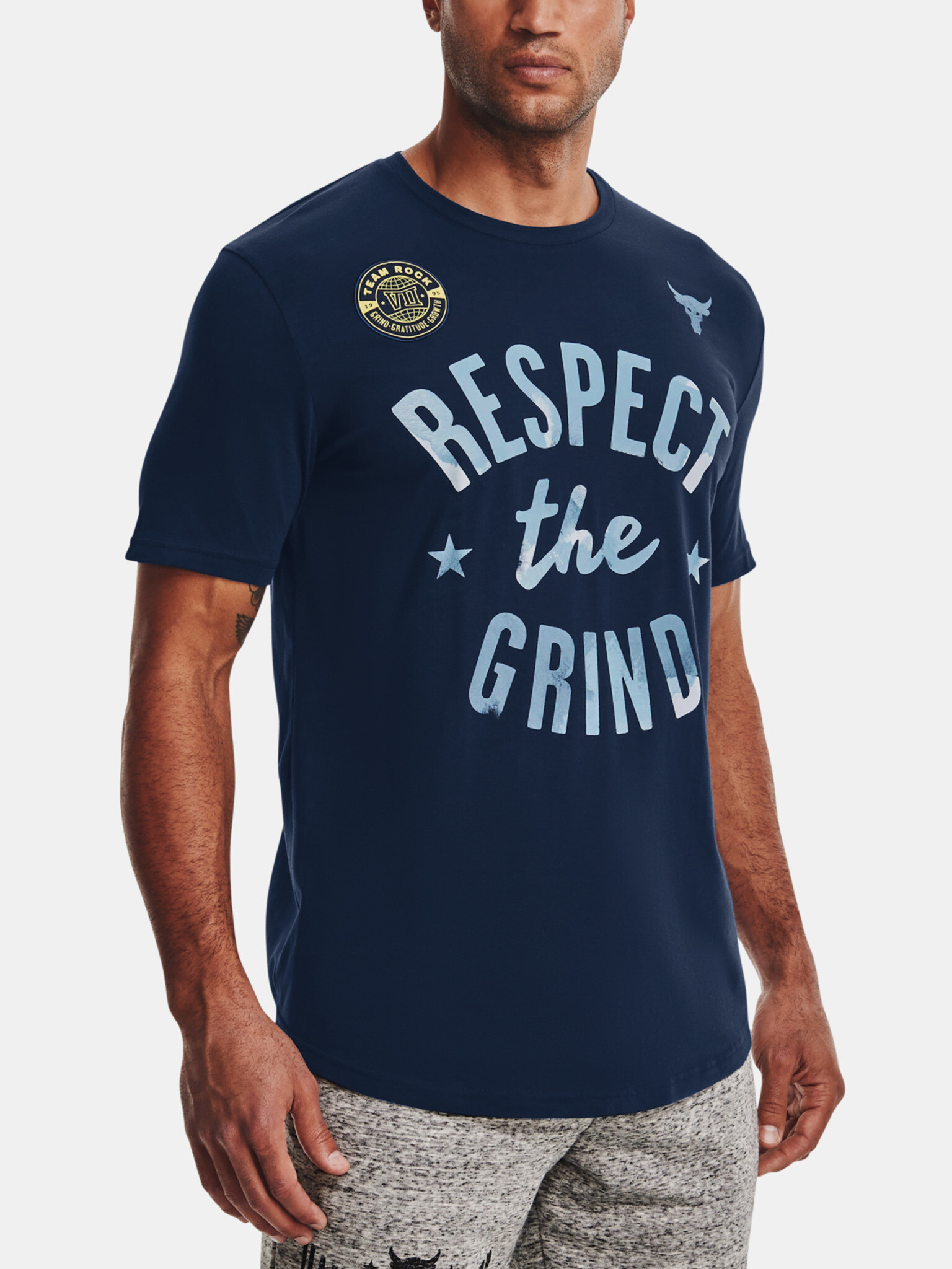 Under Armour UA Project Rock The Grind SS Тениска Sin - Pepit.bg
