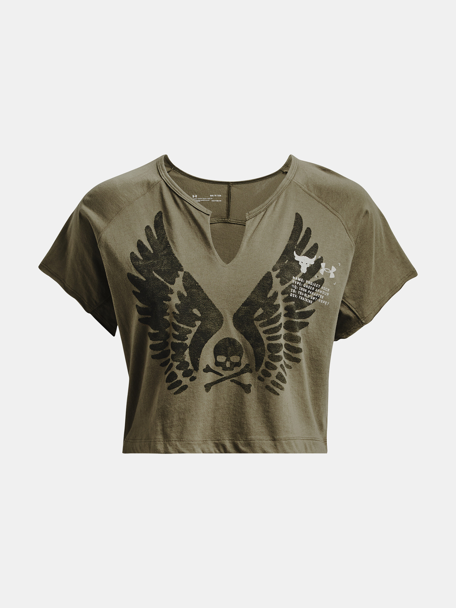Under Armour UA Project Rock Wings SSV T-shirt Zelen - Pepit.bg