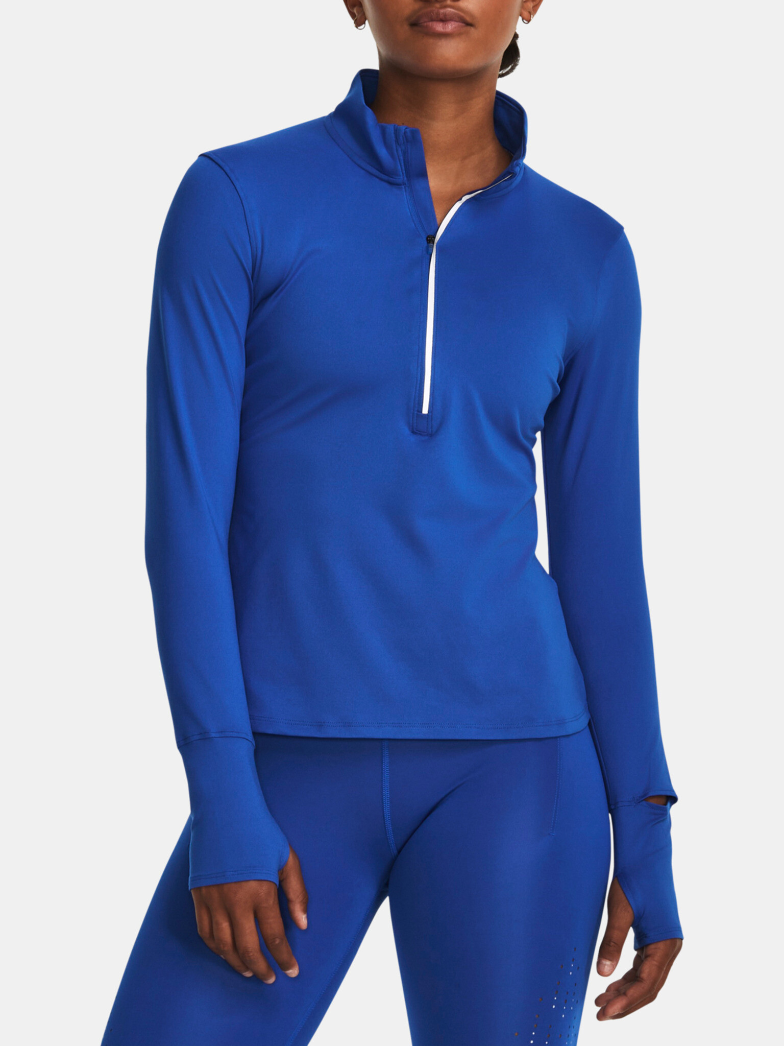 Under Armour UA Qualifier Run 1/2 Zip T-shirt Sin - Pepit.bg