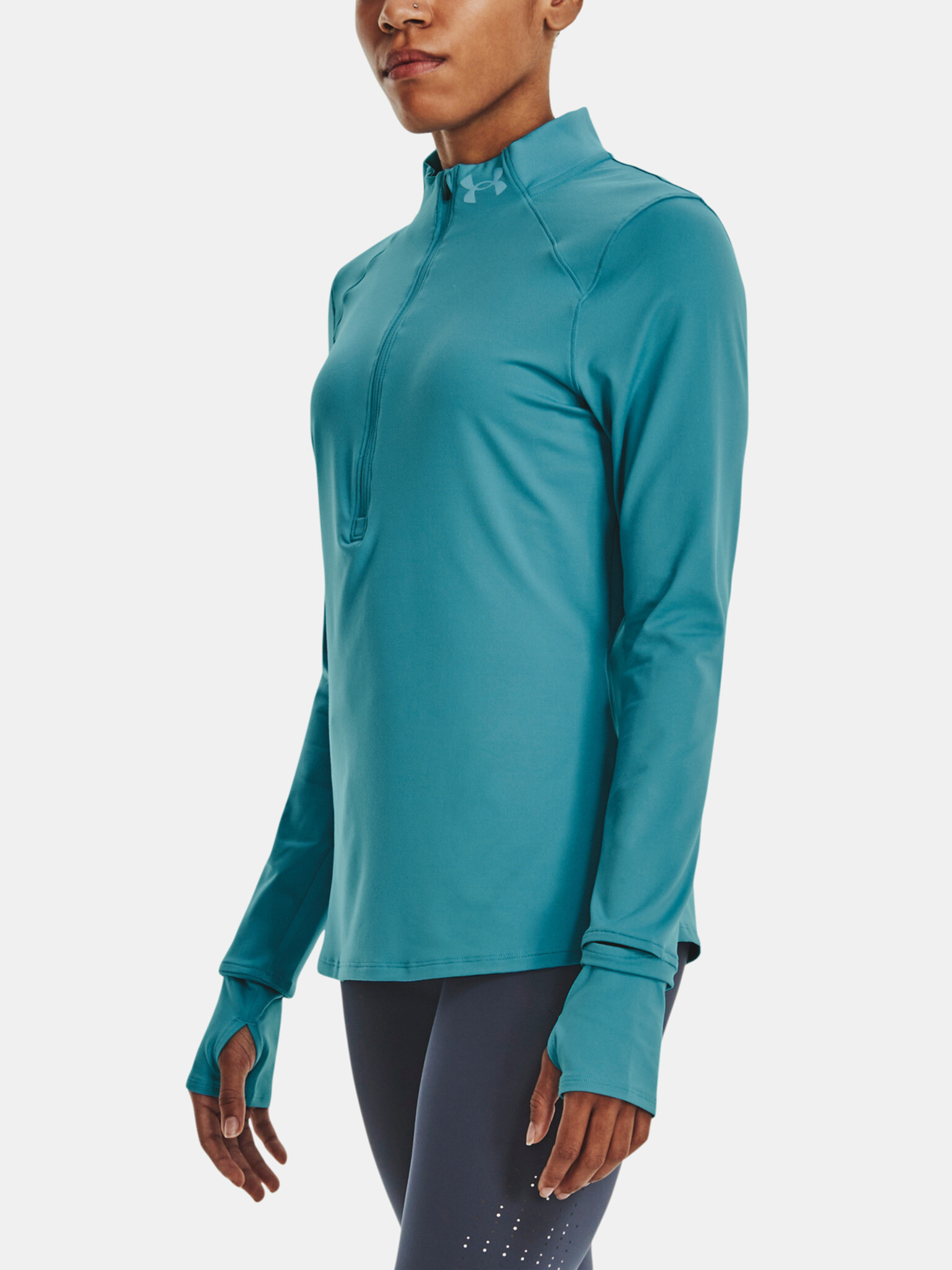 Under Armour UA Qualifier Run 2.0 1/2 Zip-BLU T-shirt Sin - Pepit.bg