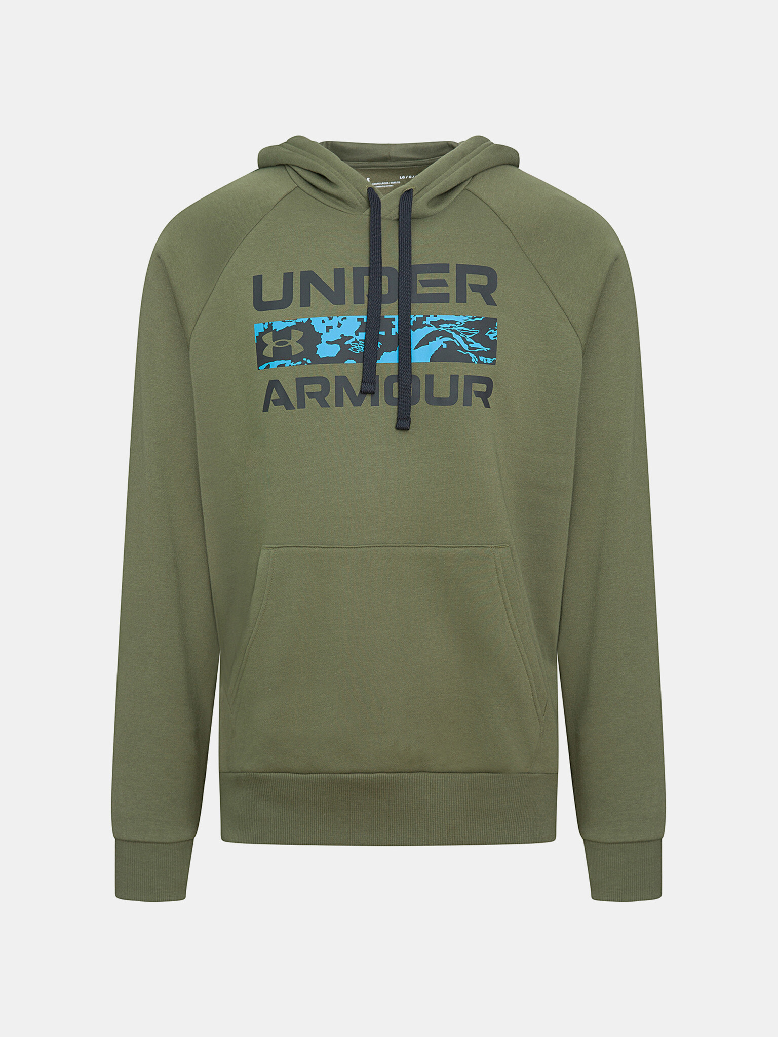 Under Armour UA Rival Flc Signature HD Sweatshirt Zelen - Pepit.bg