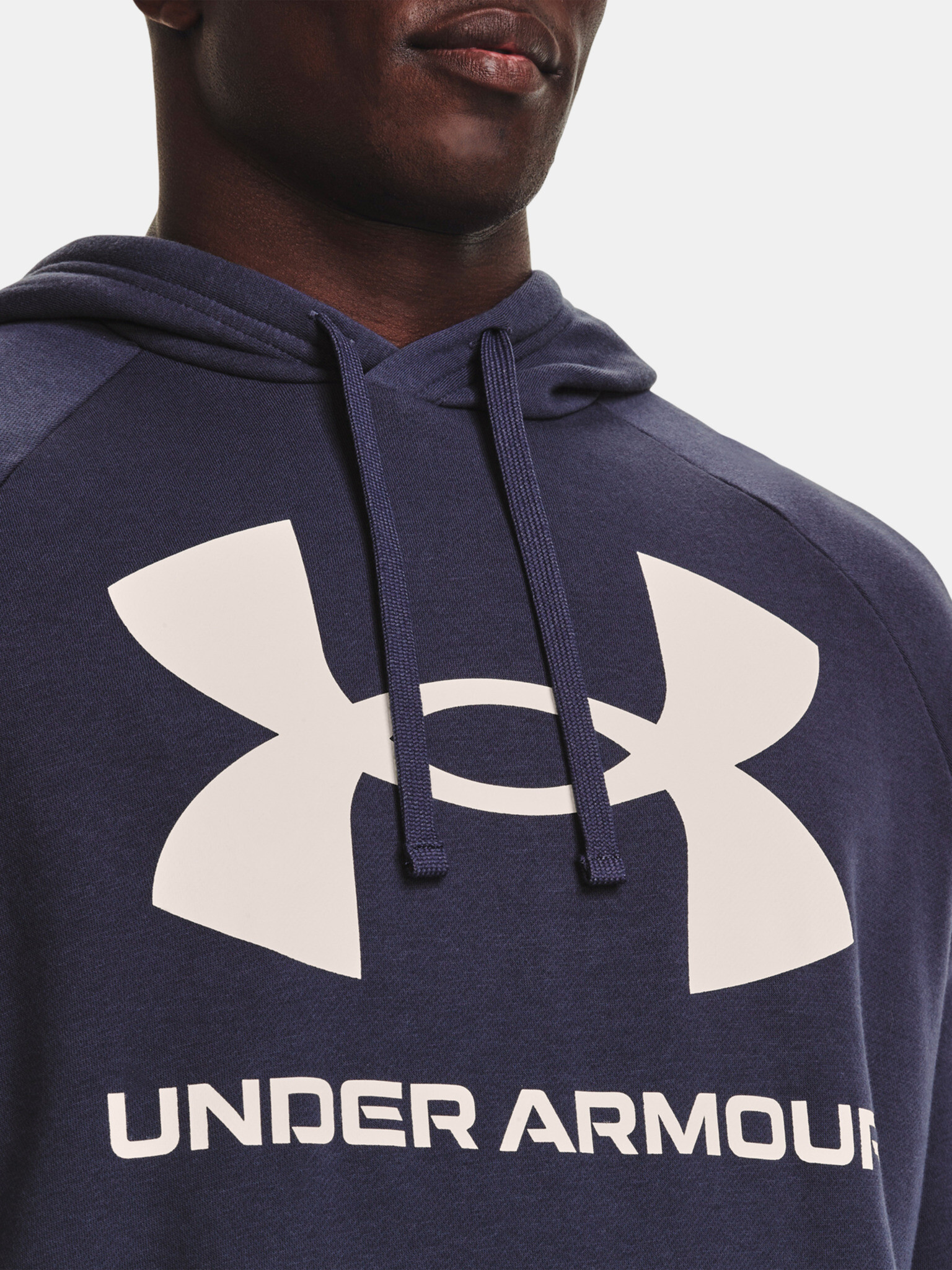 Under Armour UA Rival Fleece Big Logo HD Sweatshirt Siv - Pepit.bg