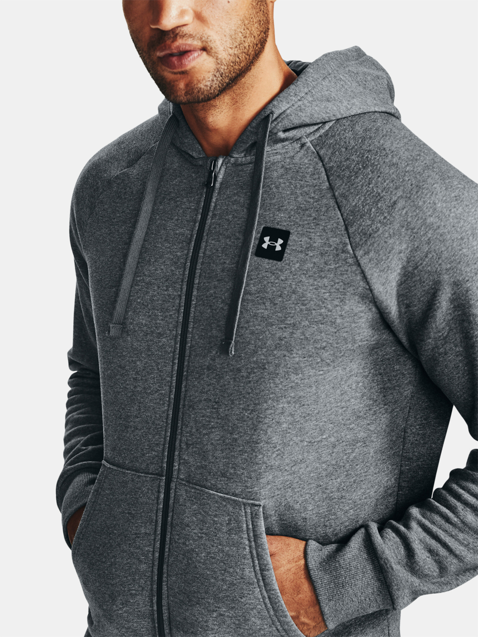 Under Armour UA Rival Fleece FZ Hoodie Sweatshirt Siv - Pepit.bg