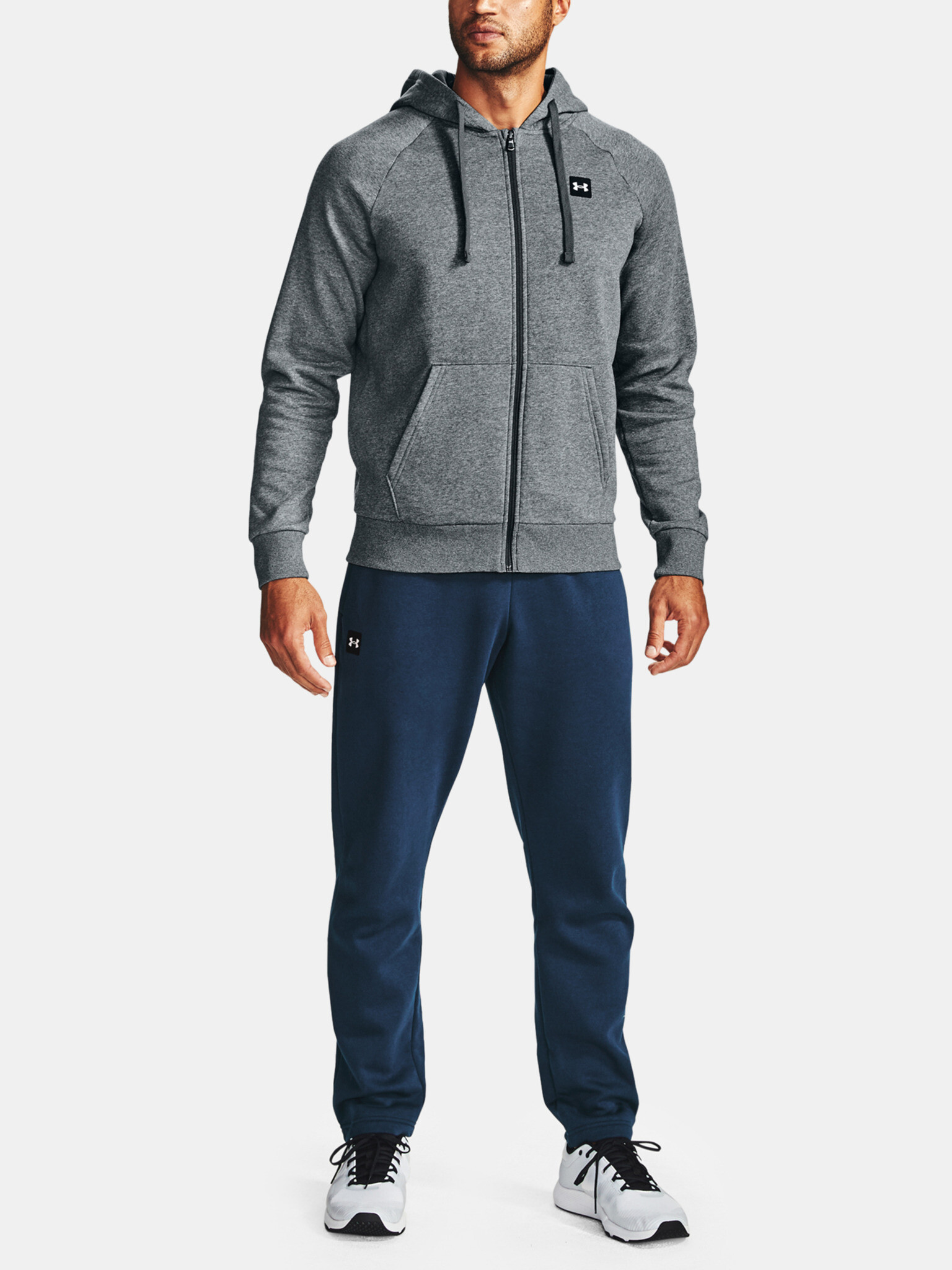 Under Armour UA Rival Fleece FZ Hoodie Sweatshirt Siv - Pepit.bg