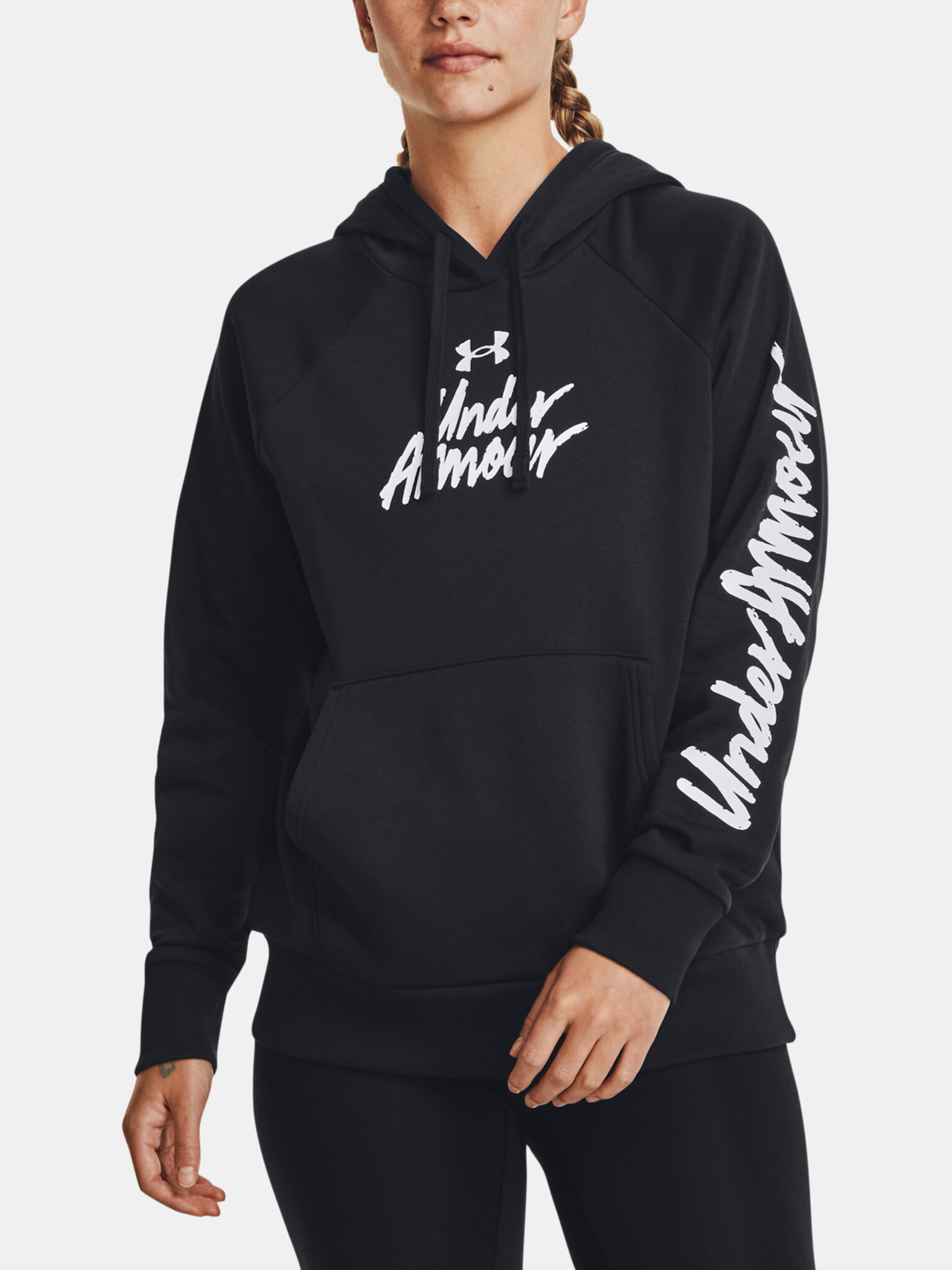 Under Armour UA Rival Fleece Graphic Hdy Sweatshirt Cheren - Pepit.bg