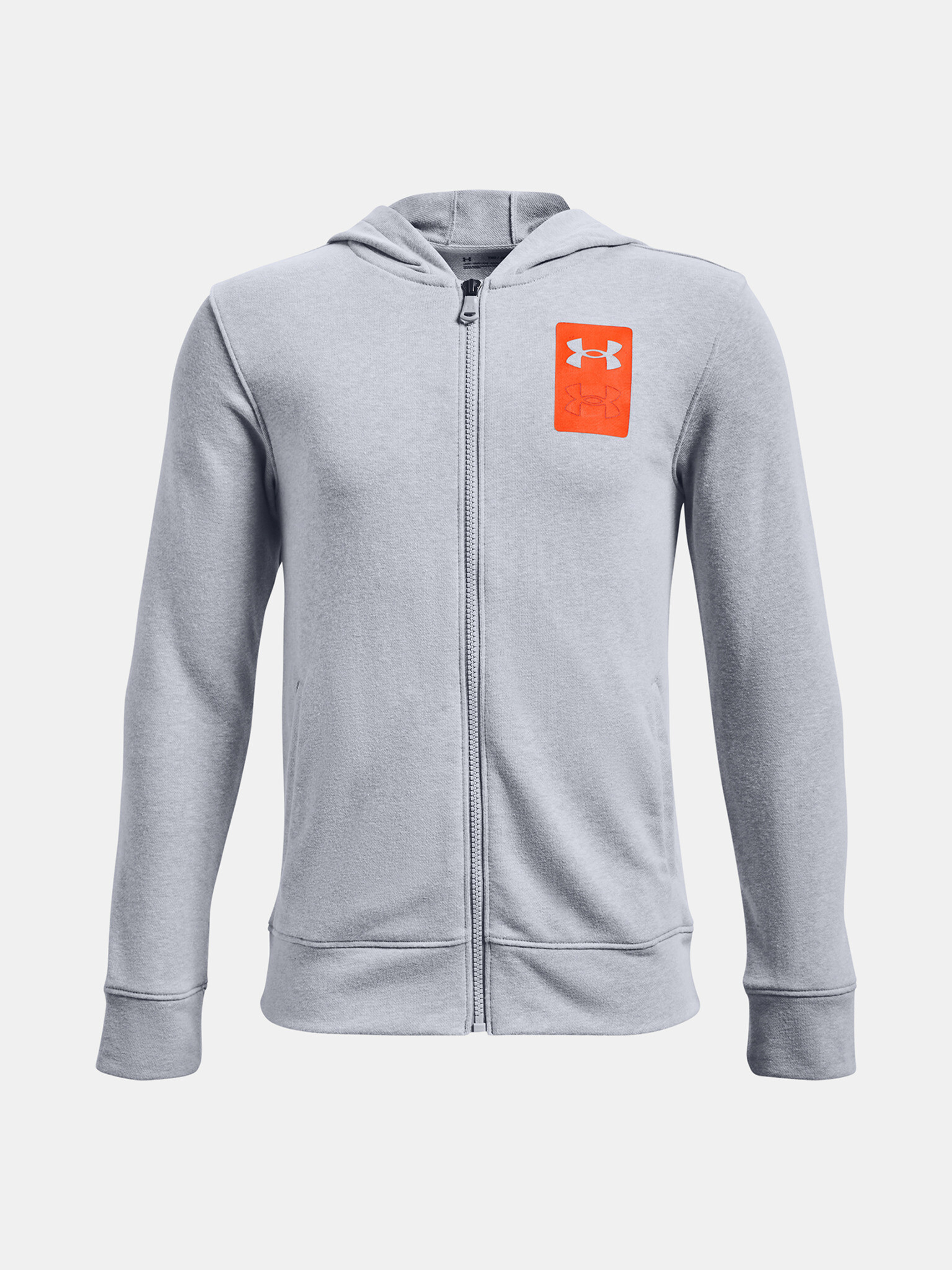 Under Armour UA Rival Terry FZ Hoodie Суитшърт детски Siv - Pepit.bg