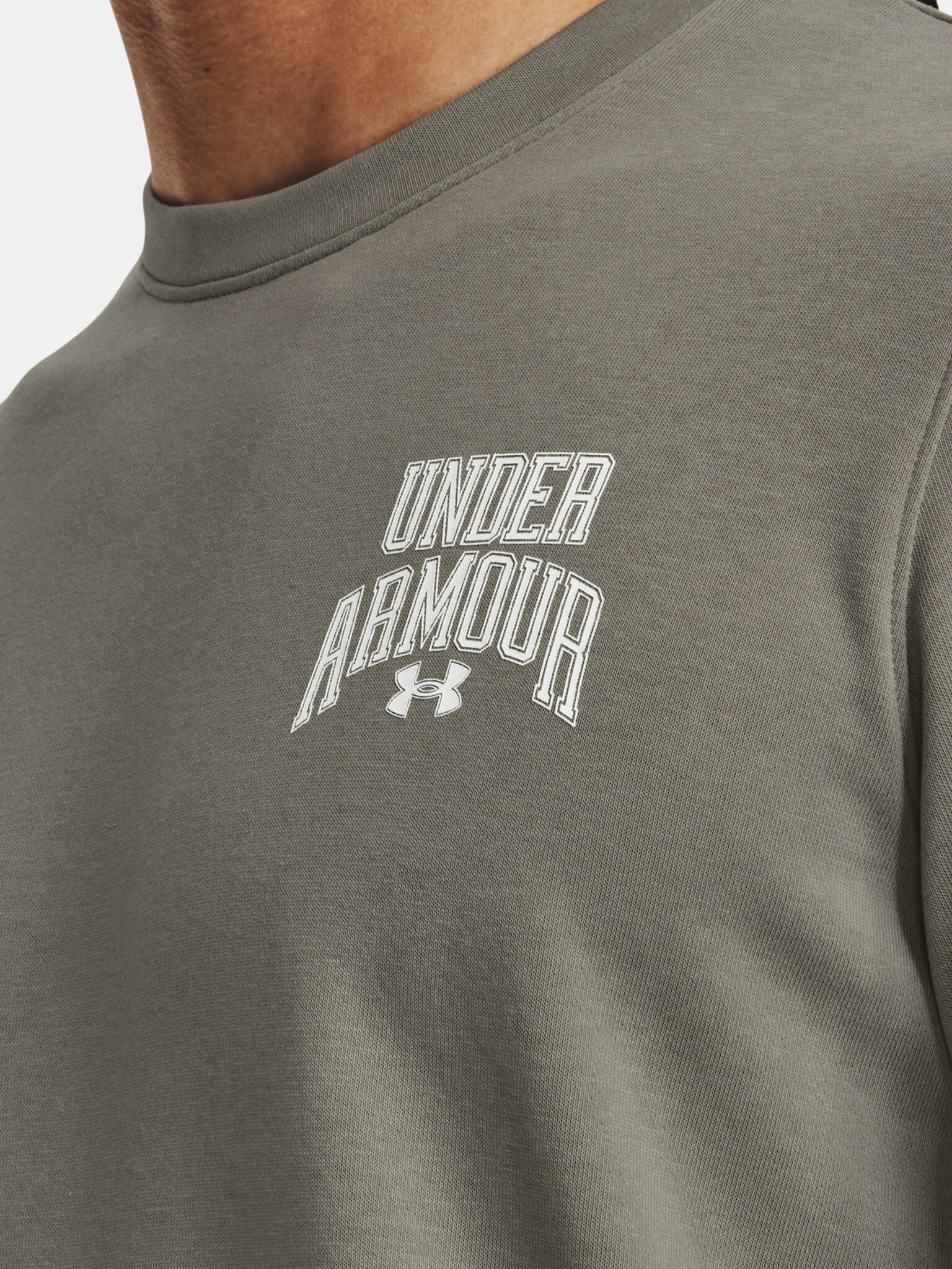 Under Armour UA Rival Terry Graphic Crew Sweatshirt Zelen - Pepit.bg