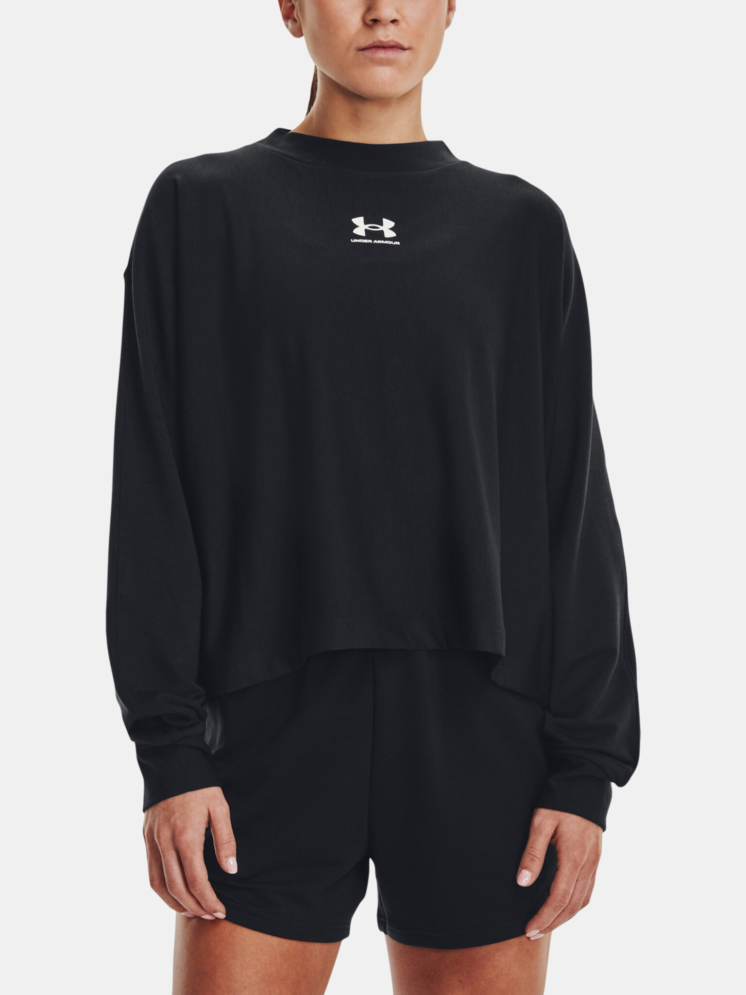 Under Armour UA Rival Terry Oversized Crw Sweatshirt Cheren - Pepit.bg