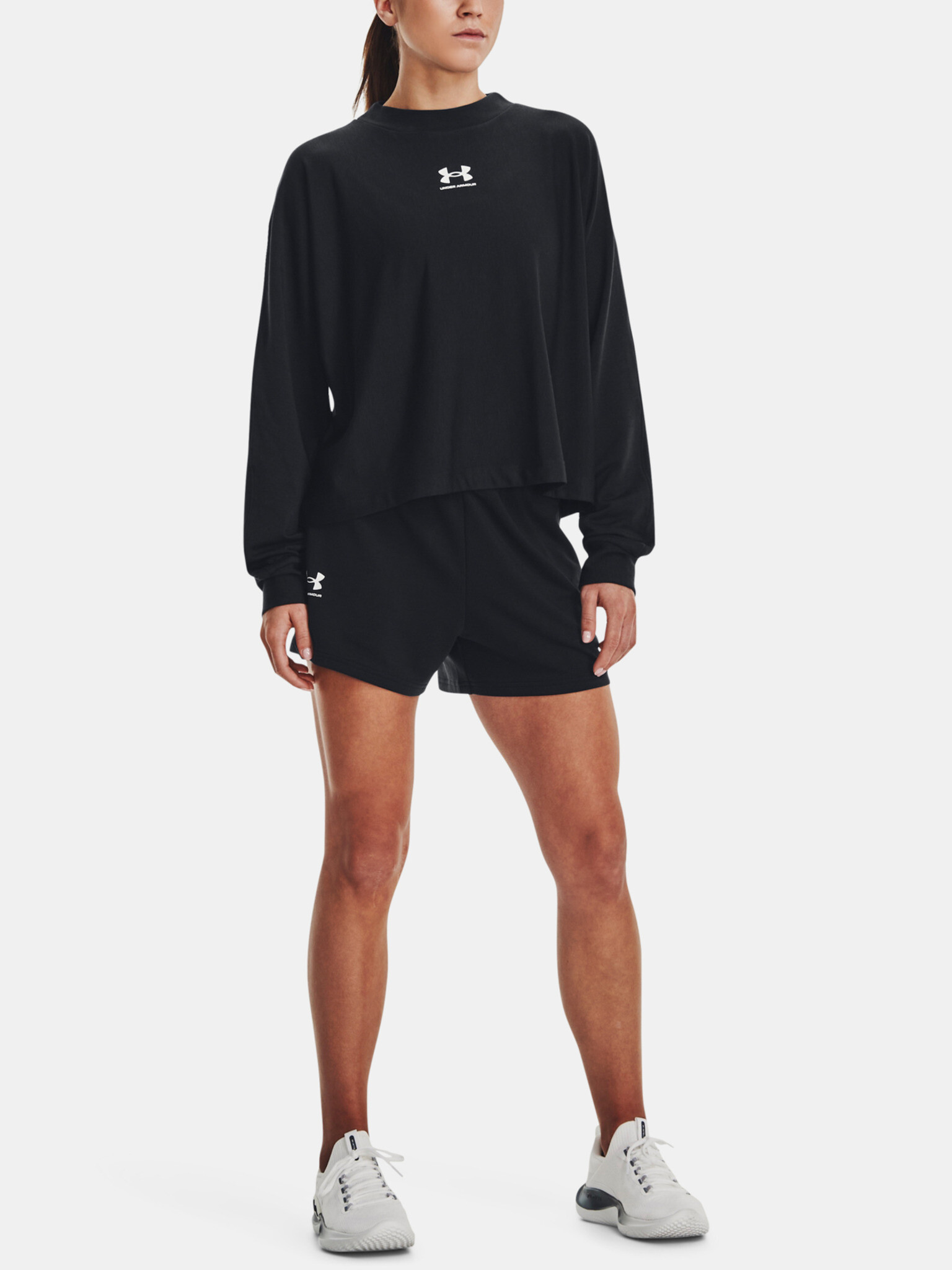 Under Armour UA Rival Terry Oversized Crw Sweatshirt Cheren - Pepit.bg