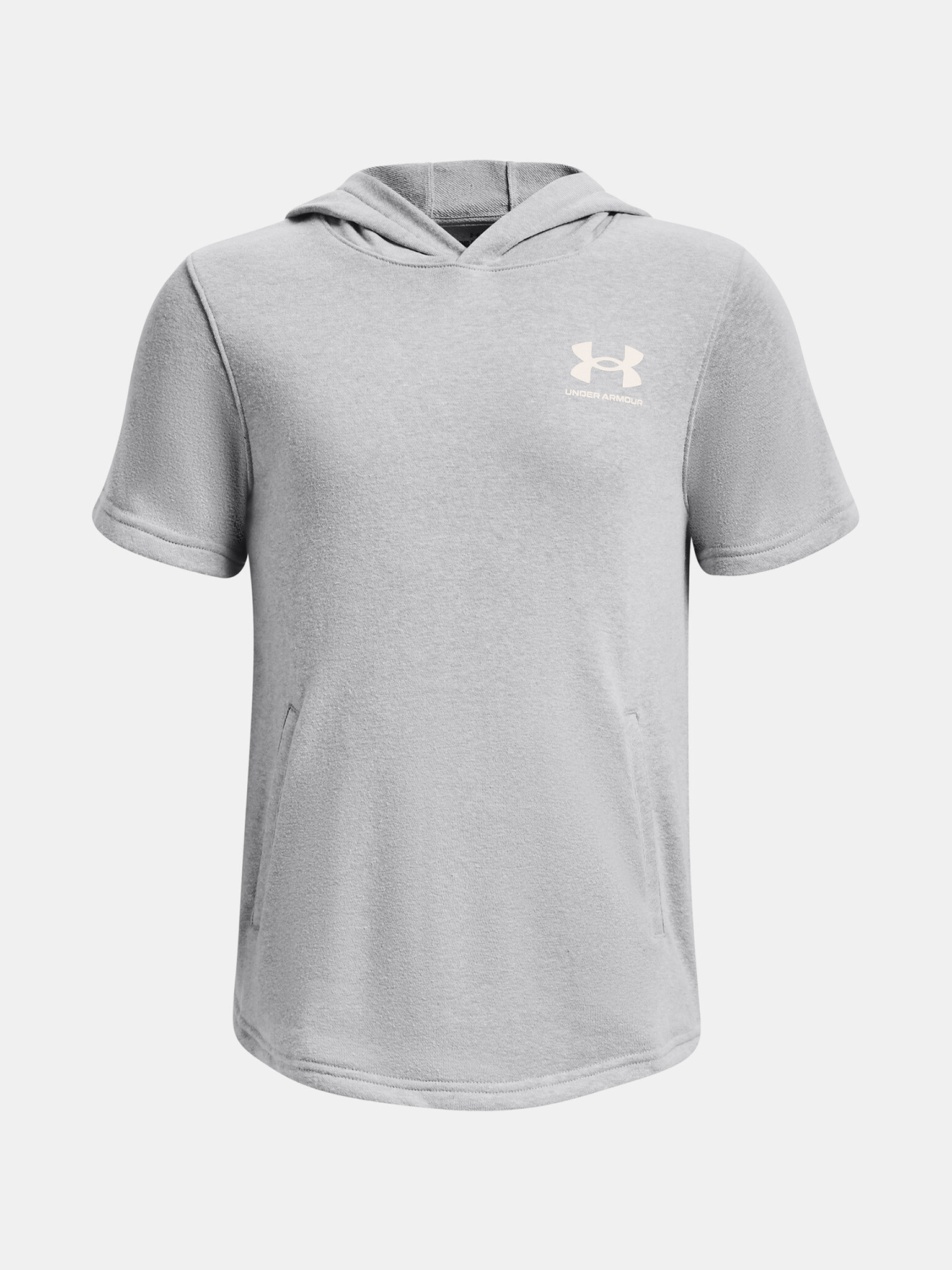 Under Armour UA Rival Terry SS Hoodie Суитшърт детски Siv - Pepit.bg