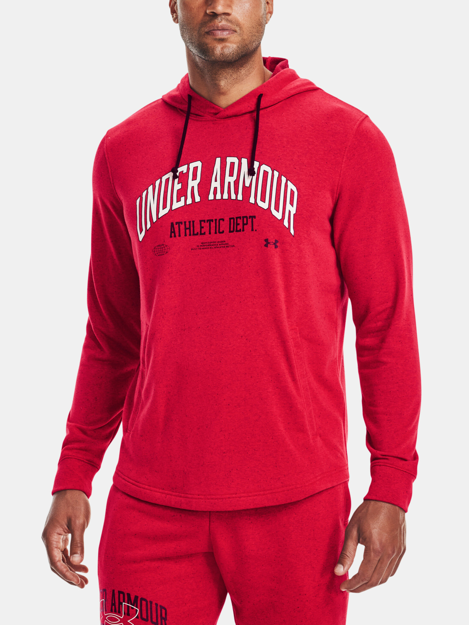 Under Armour UA Rival Try Athlc Dept HD Sweatshirt Cherven - Pepit.bg
