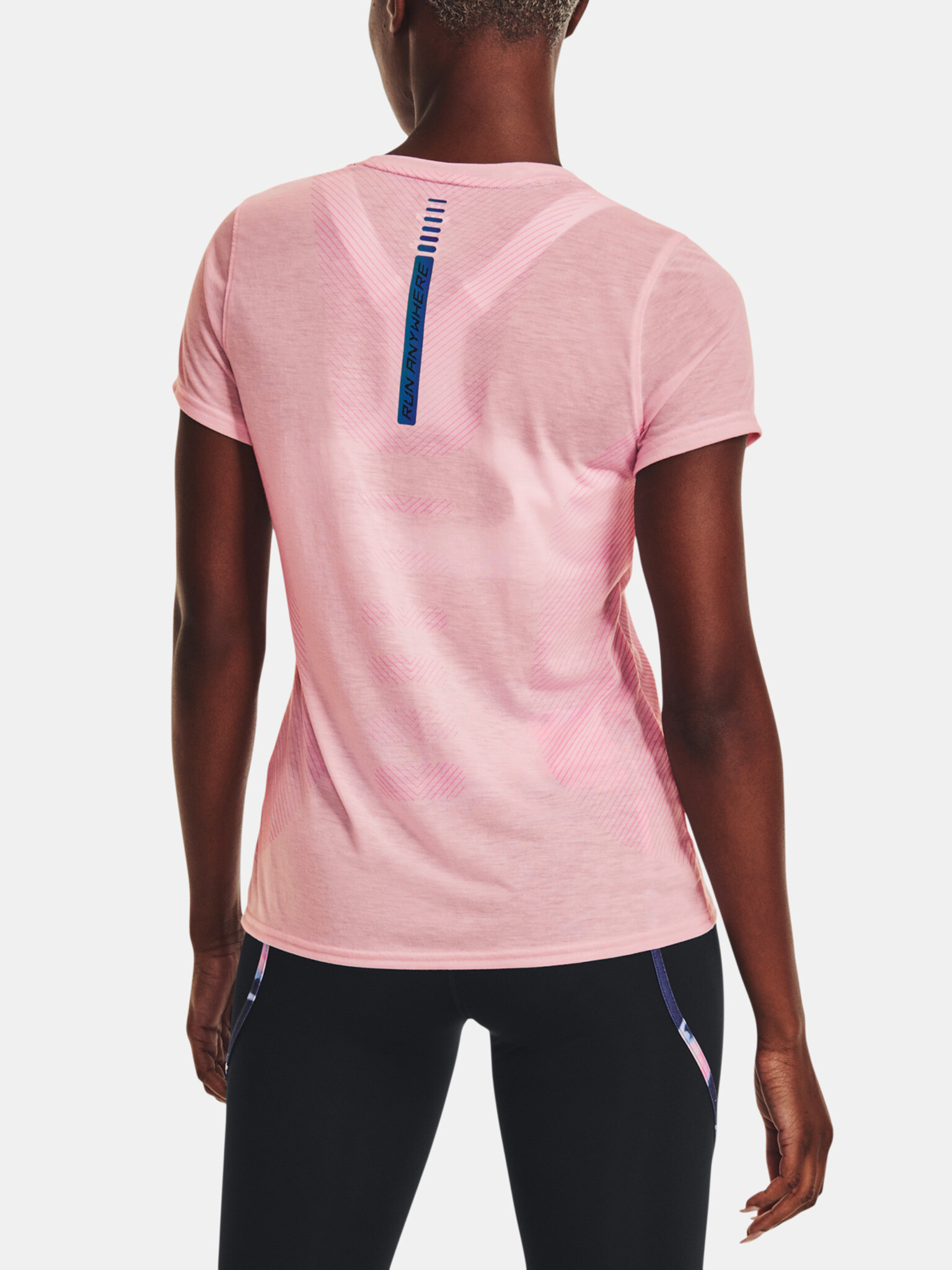 Under Armour UA Run Anywhere Breeze T-shirt Rozov - Pepit.bg