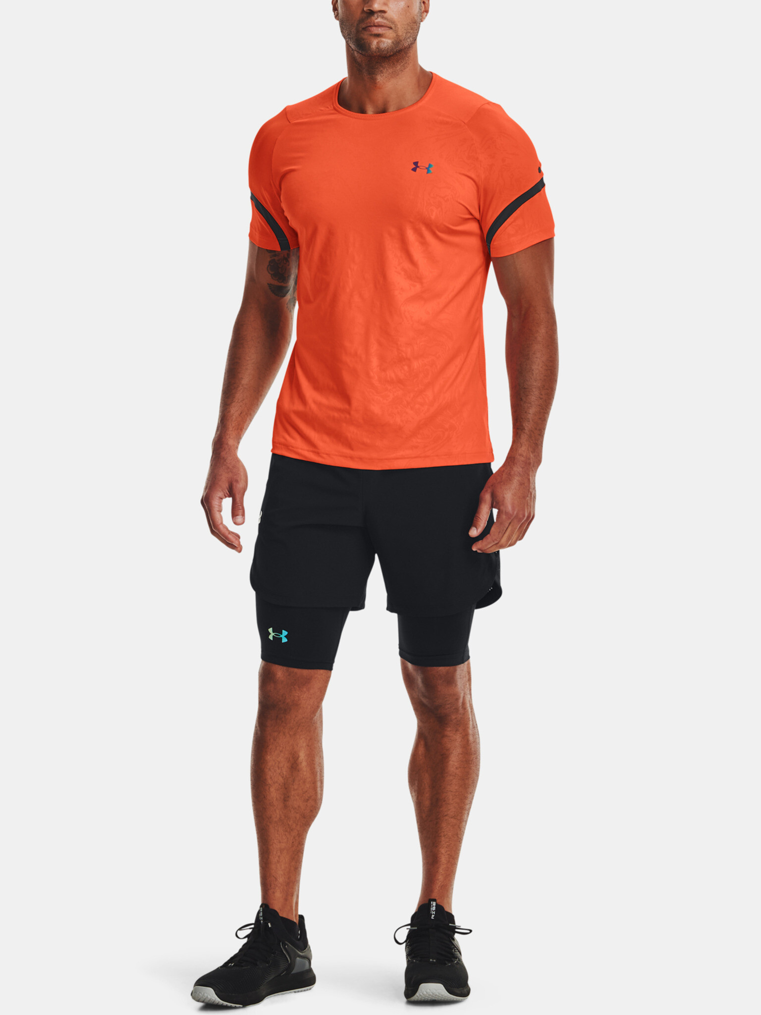 Under Armour UA Rush 2.0 Emboss SS T-shirt Oranzhev - Pepit.bg