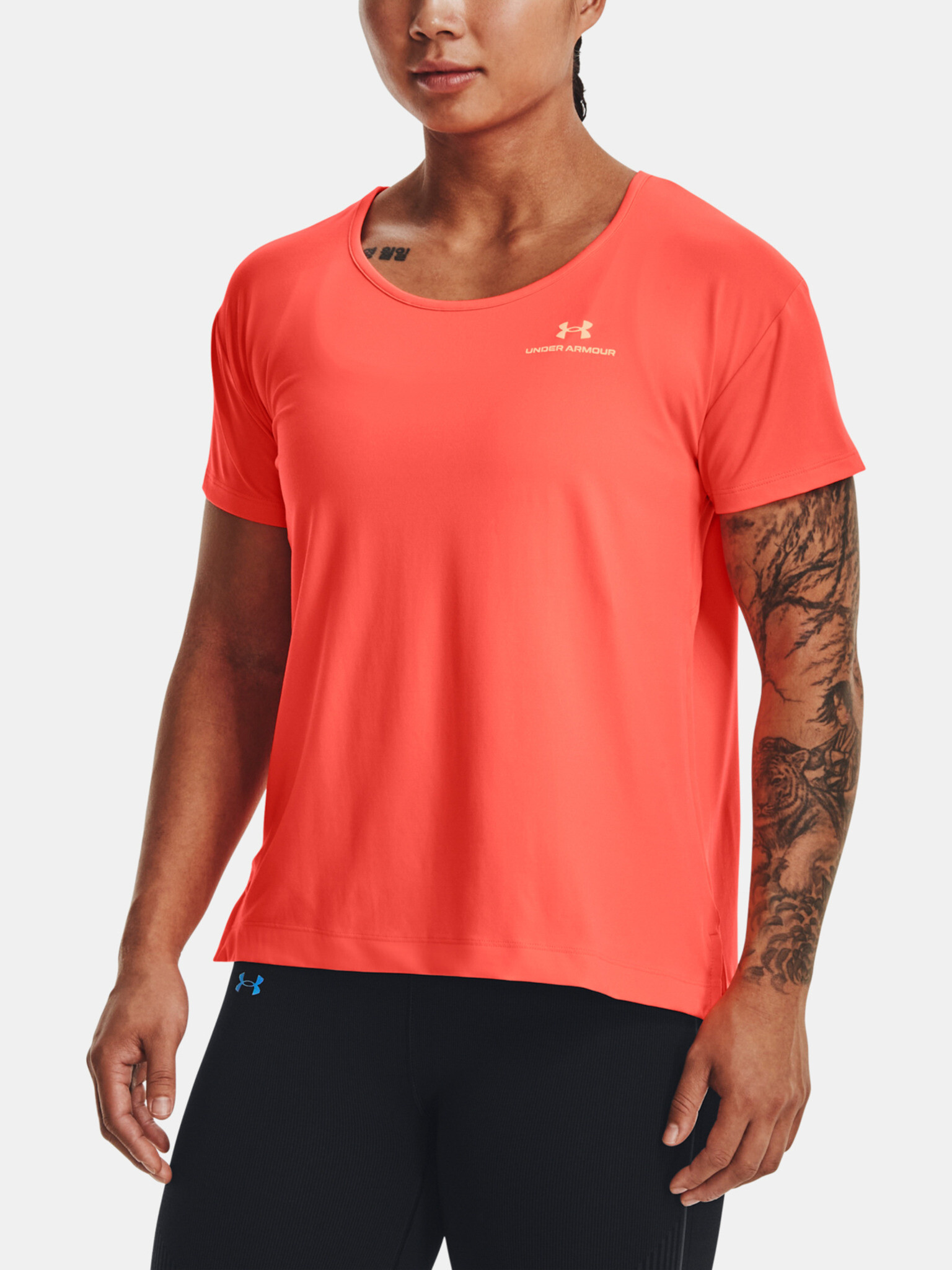 Under Armour UA Rush Energy SS T-shirt Oranzhev - Pepit.bg