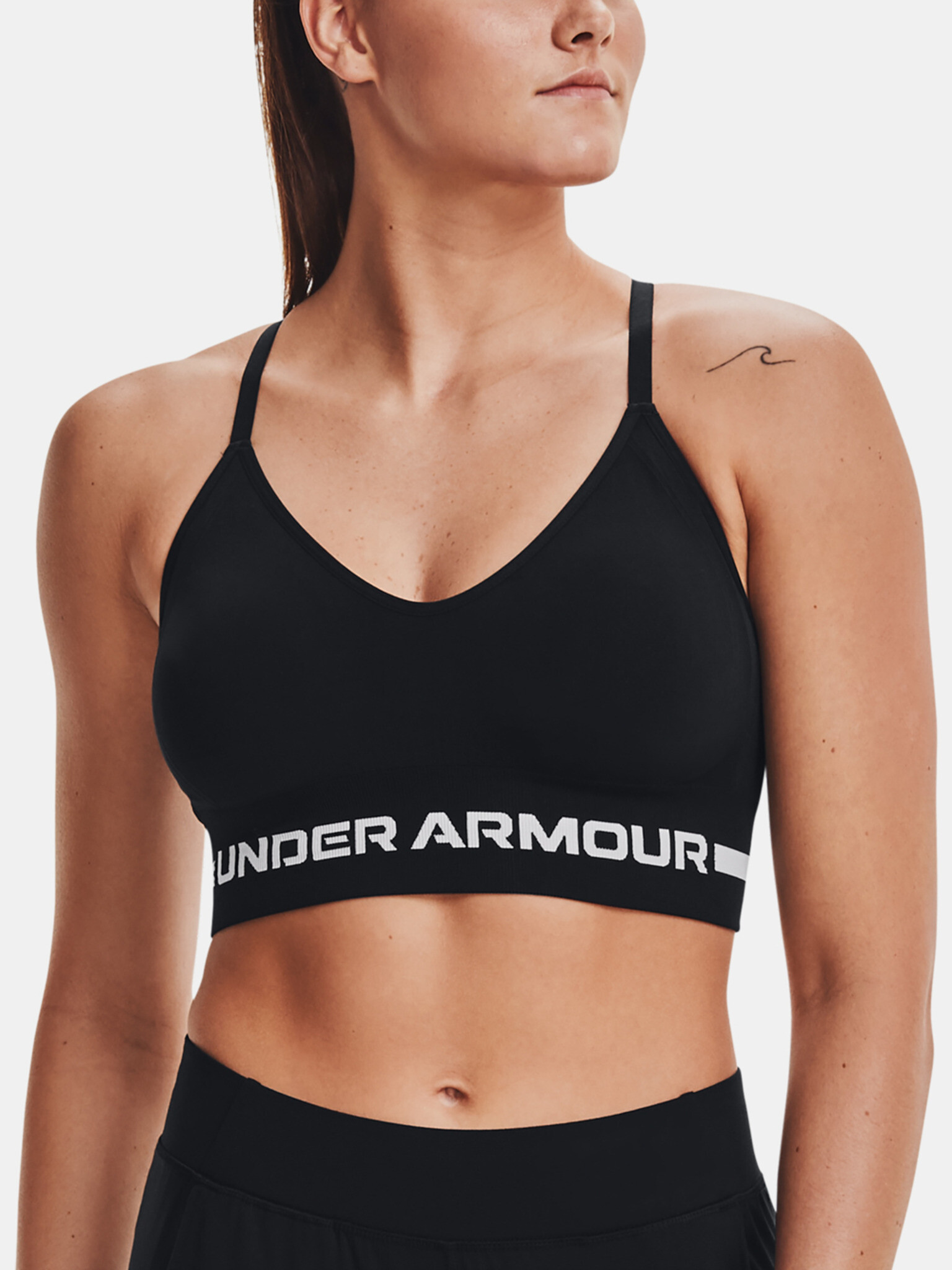 Under Armour UA Seamless Low Long Cпортен Сутиен Cheren - Pepit.bg