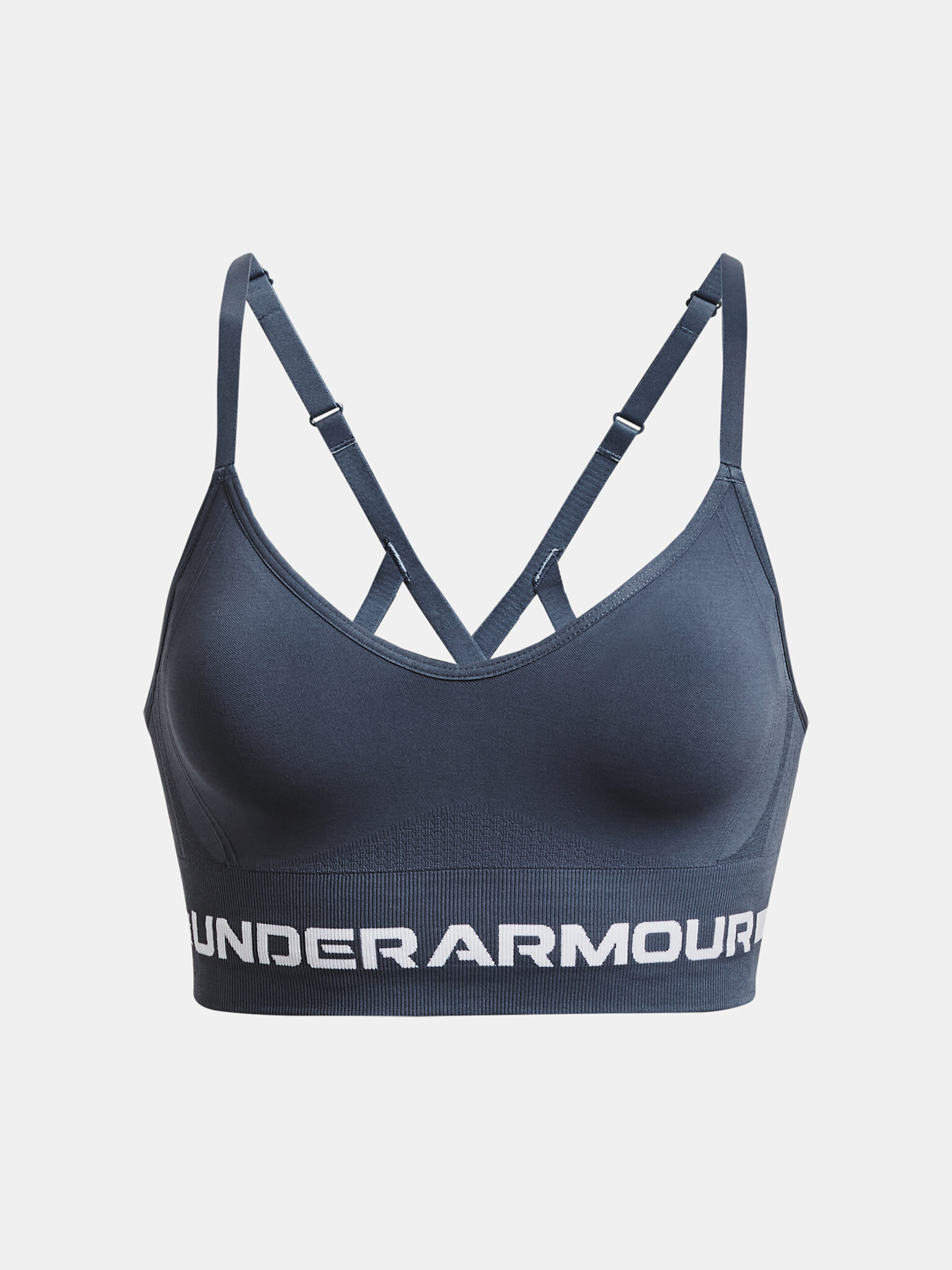 Under Armour UA Seamless Low Long Cпортен Сутиен Siv - Pepit.bg