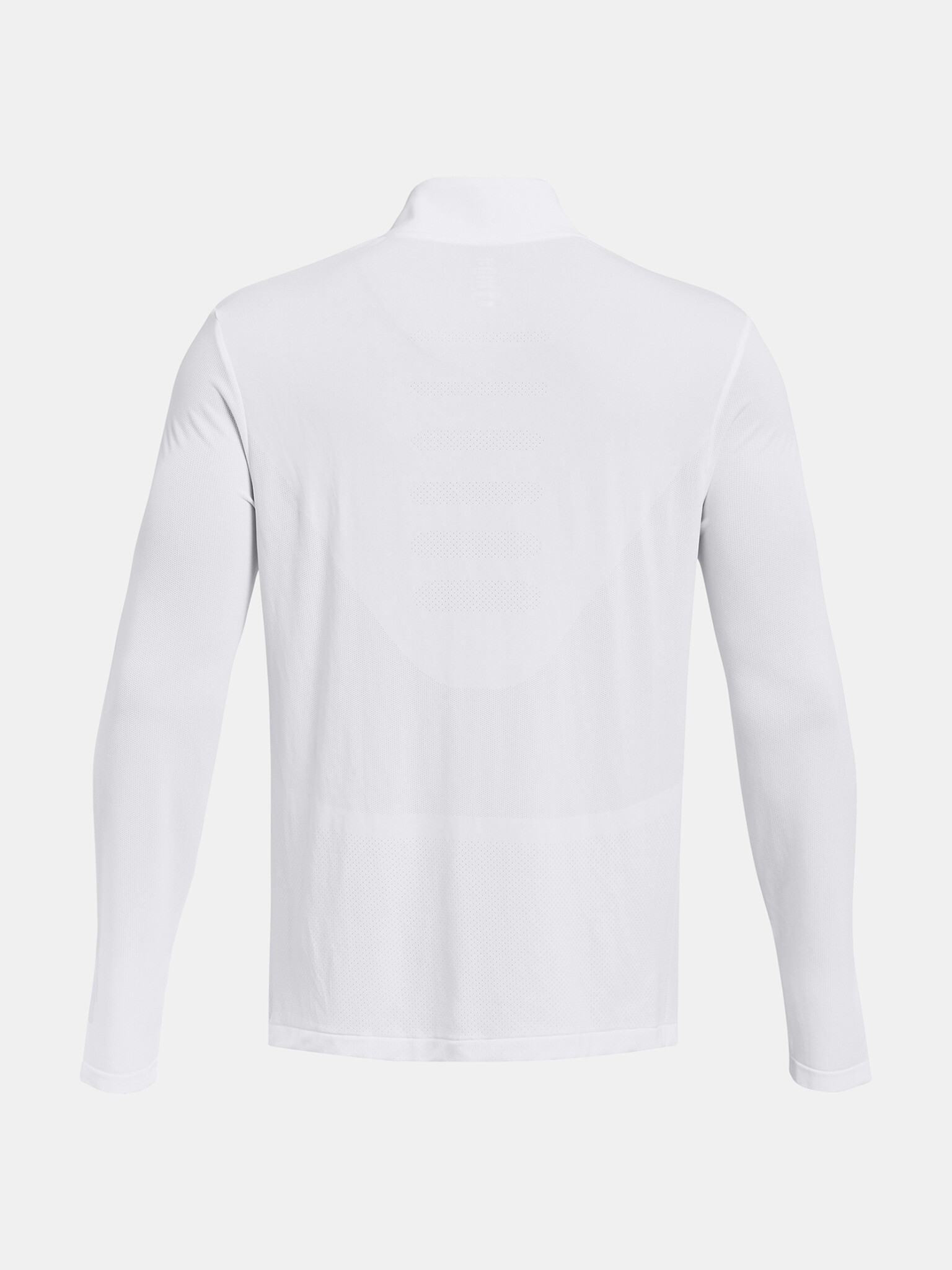 Under Armour UA Seamless Stride 1/4 ZIP T-shirt Byal - Pepit.bg