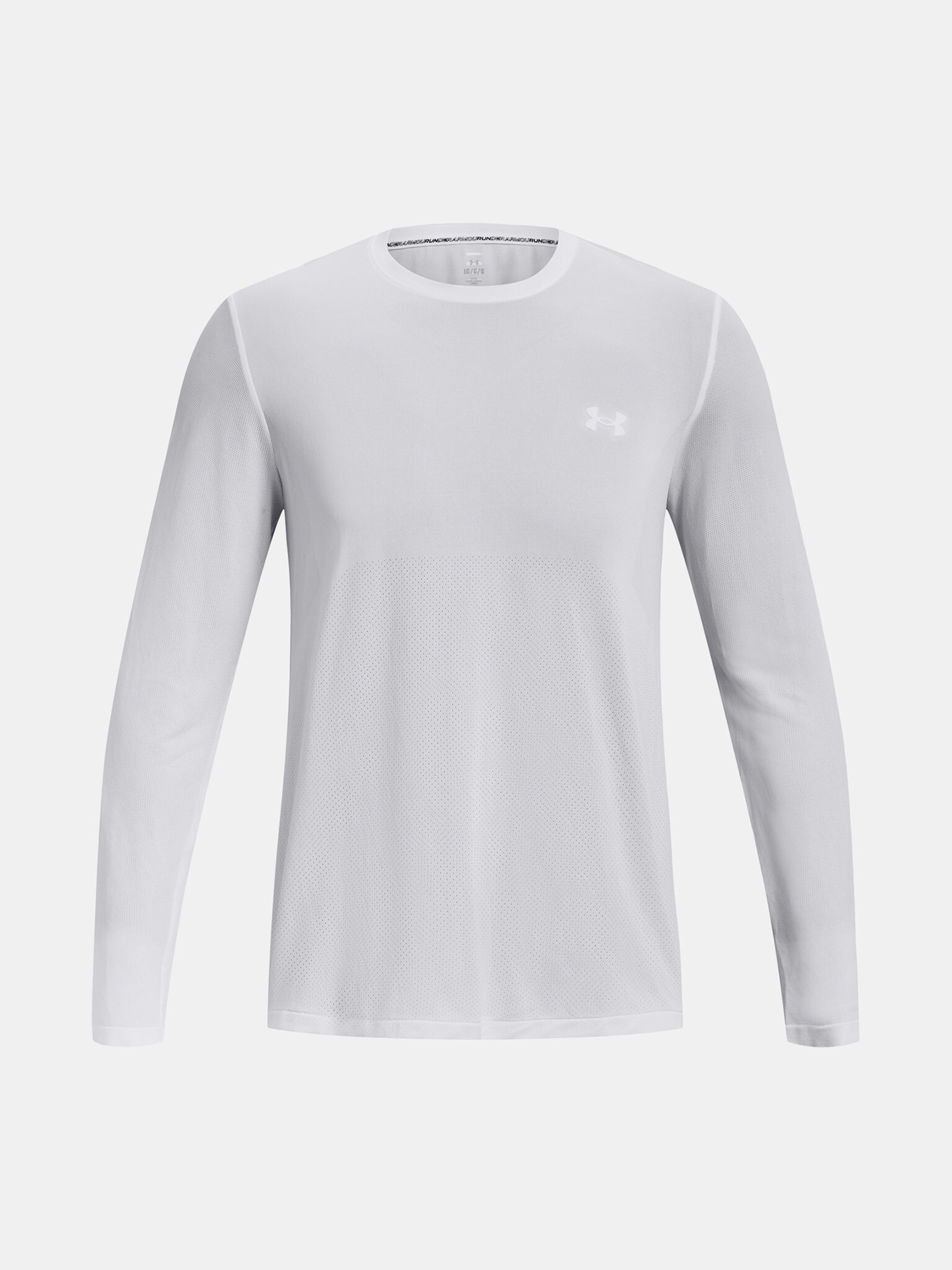 Under Armour UA Seamless Stride LS T-shirt Byal - Pepit.bg