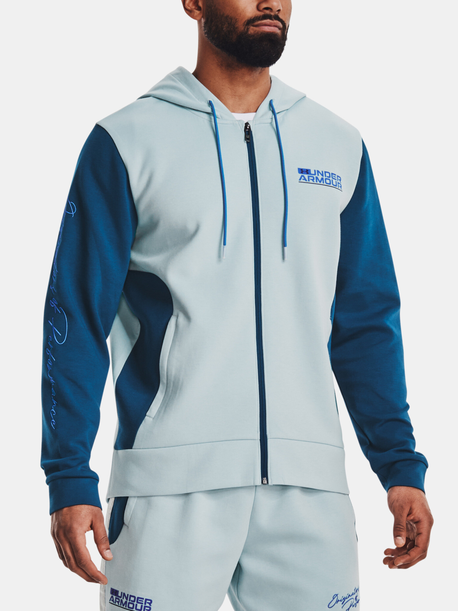 Under Armour UA Summit Knit FZ HD Sweatshirt Sin - Pepit.bg