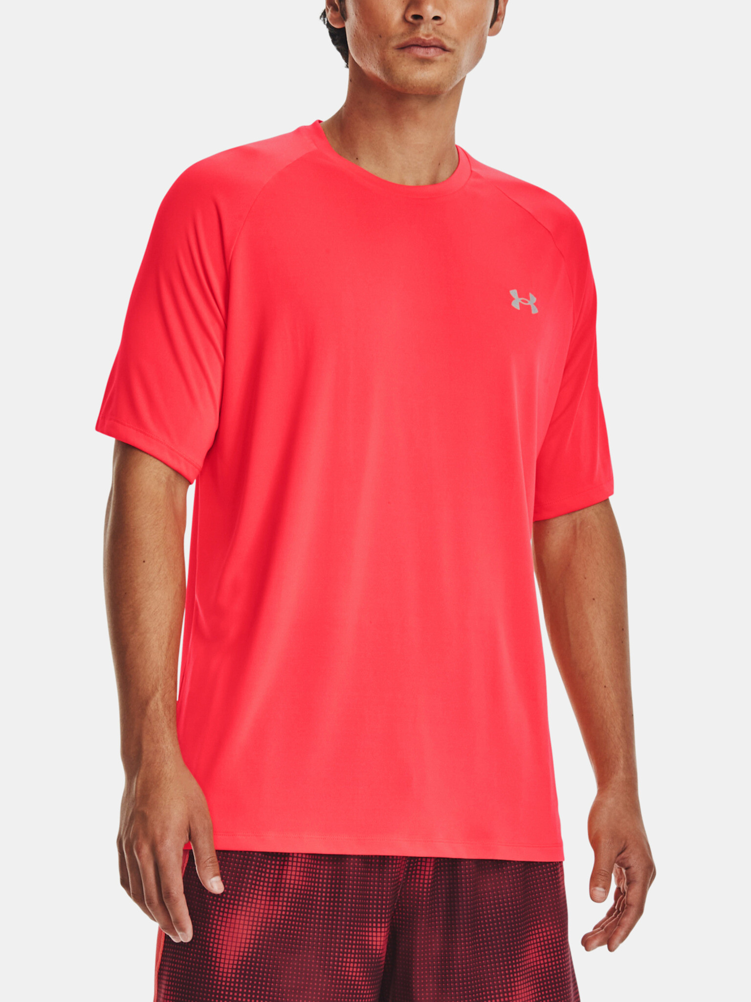 Under Armour UA Tech Reflective SS T-shirt Cherven - Pepit.bg