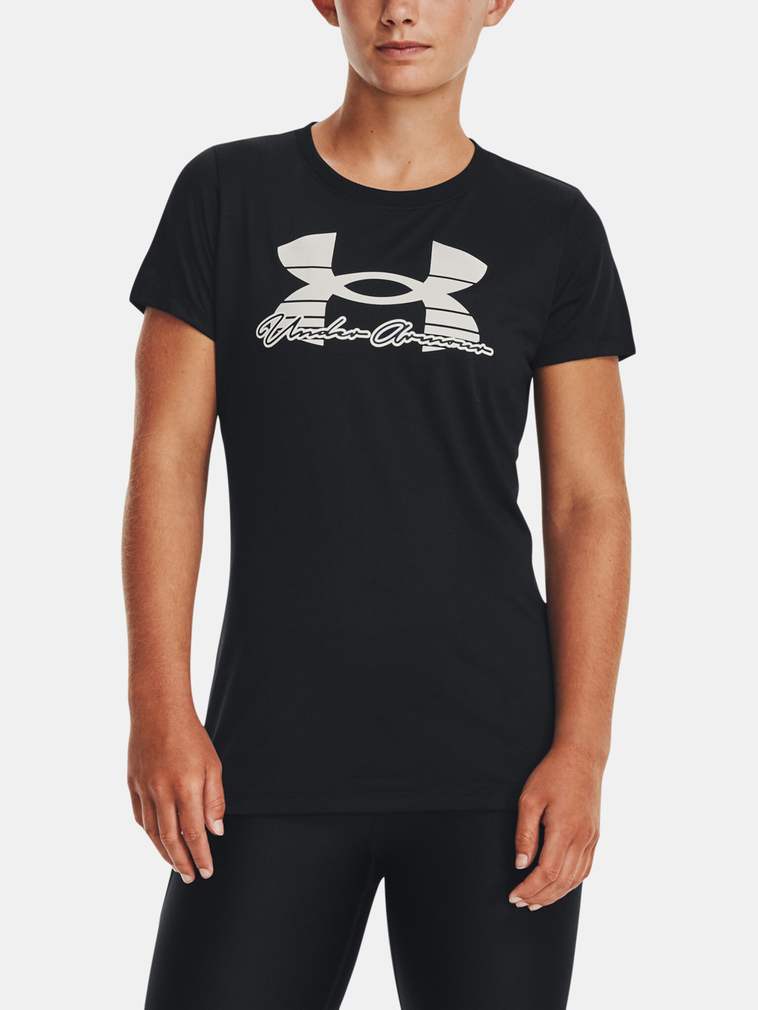 Under Armour UA Tech Solid Script SSC T-shirt Cheren - Pepit.bg