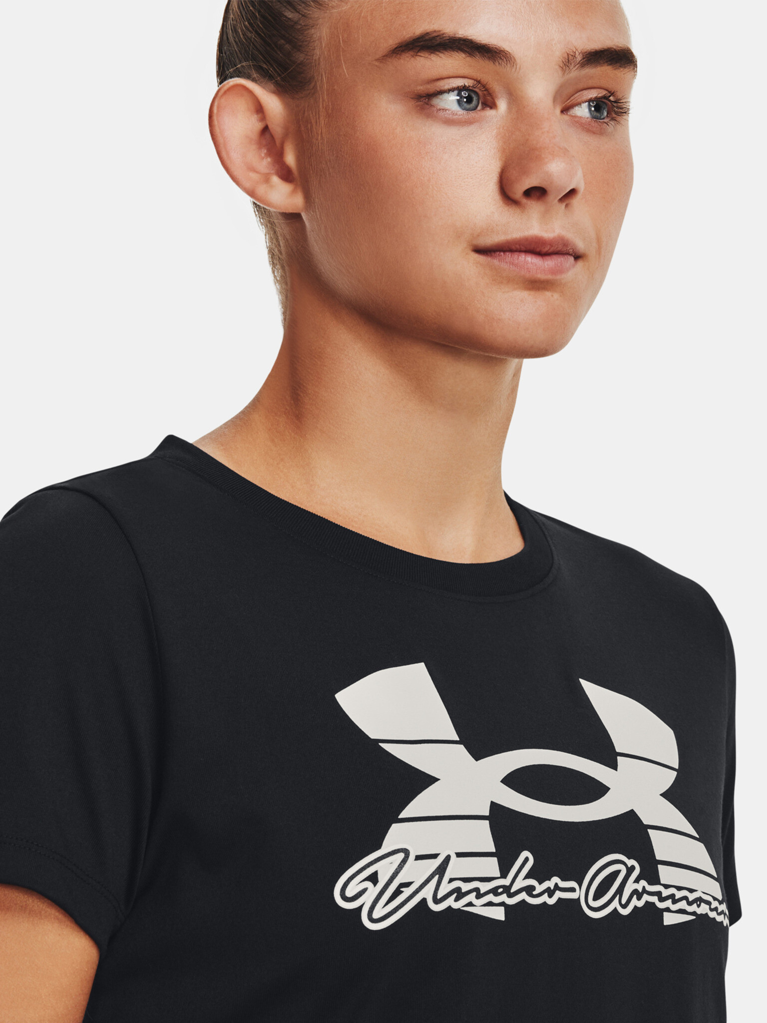 Under Armour UA Tech Solid Script SSC T-shirt Cheren - Pepit.bg