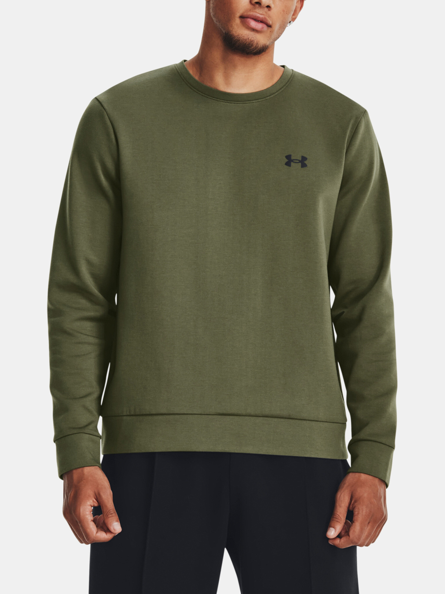 Under Armour UA Unstoppable Flc Crew Sweatshirt Zelen - Pepit.bg