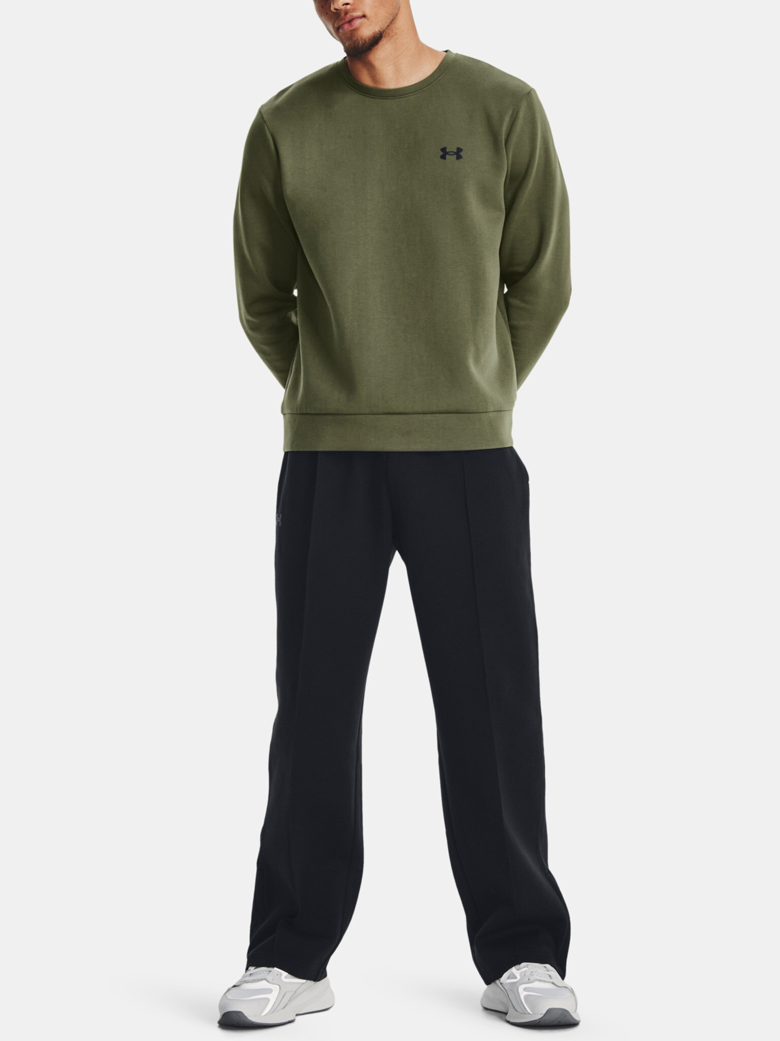 Under Armour UA Unstoppable Flc Crew Sweatshirt Zelen - Pepit.bg