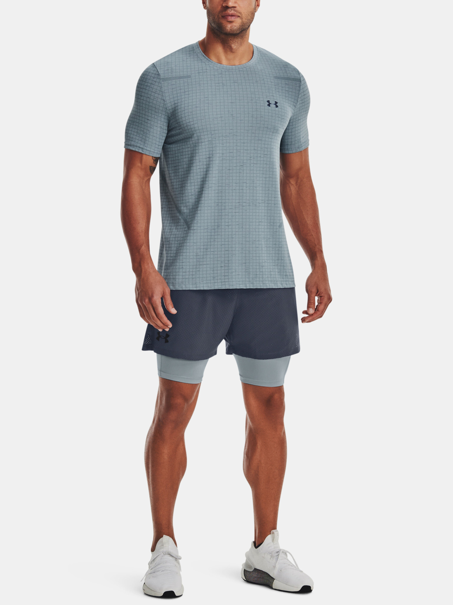 Under Armour UA Vanish Wvn 2in1 Vent Къси панталони Siv - Pepit.bg