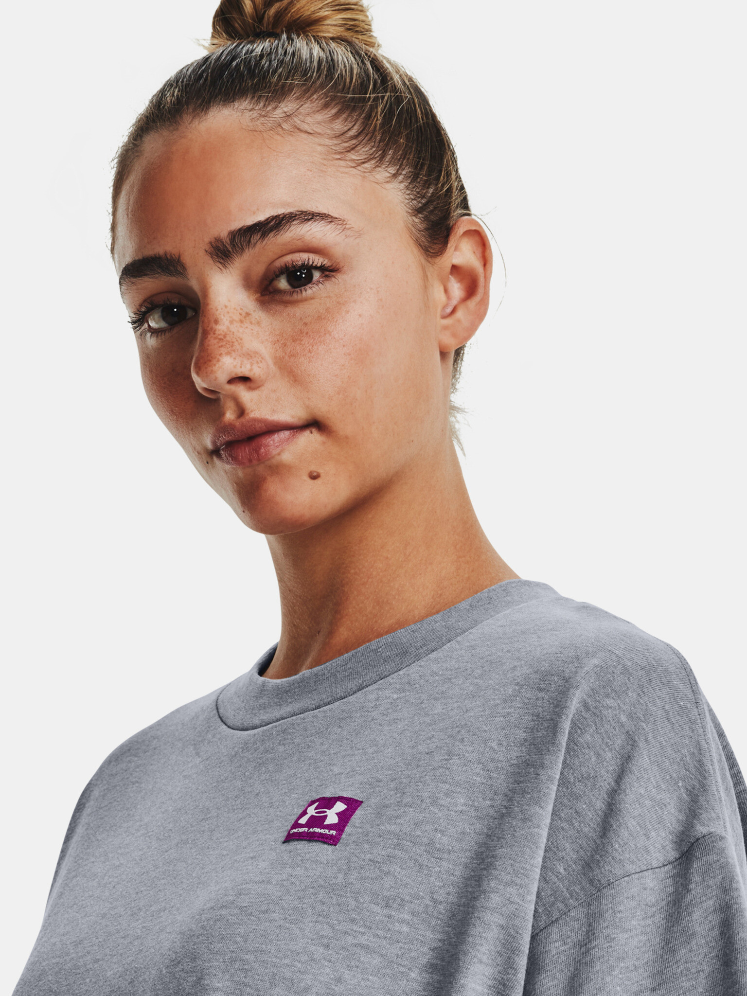 Under Armour UA W Logo LC Oversized HW T-shirt Siv - Pepit.bg