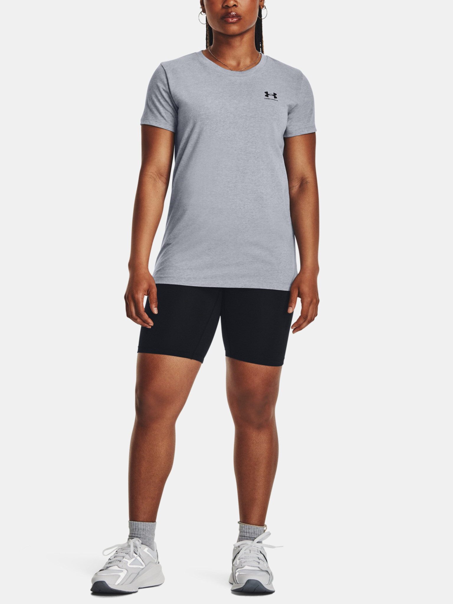 Under Armour UA W Sportstyle LC SS T-shirt Siv - Pepit.bg