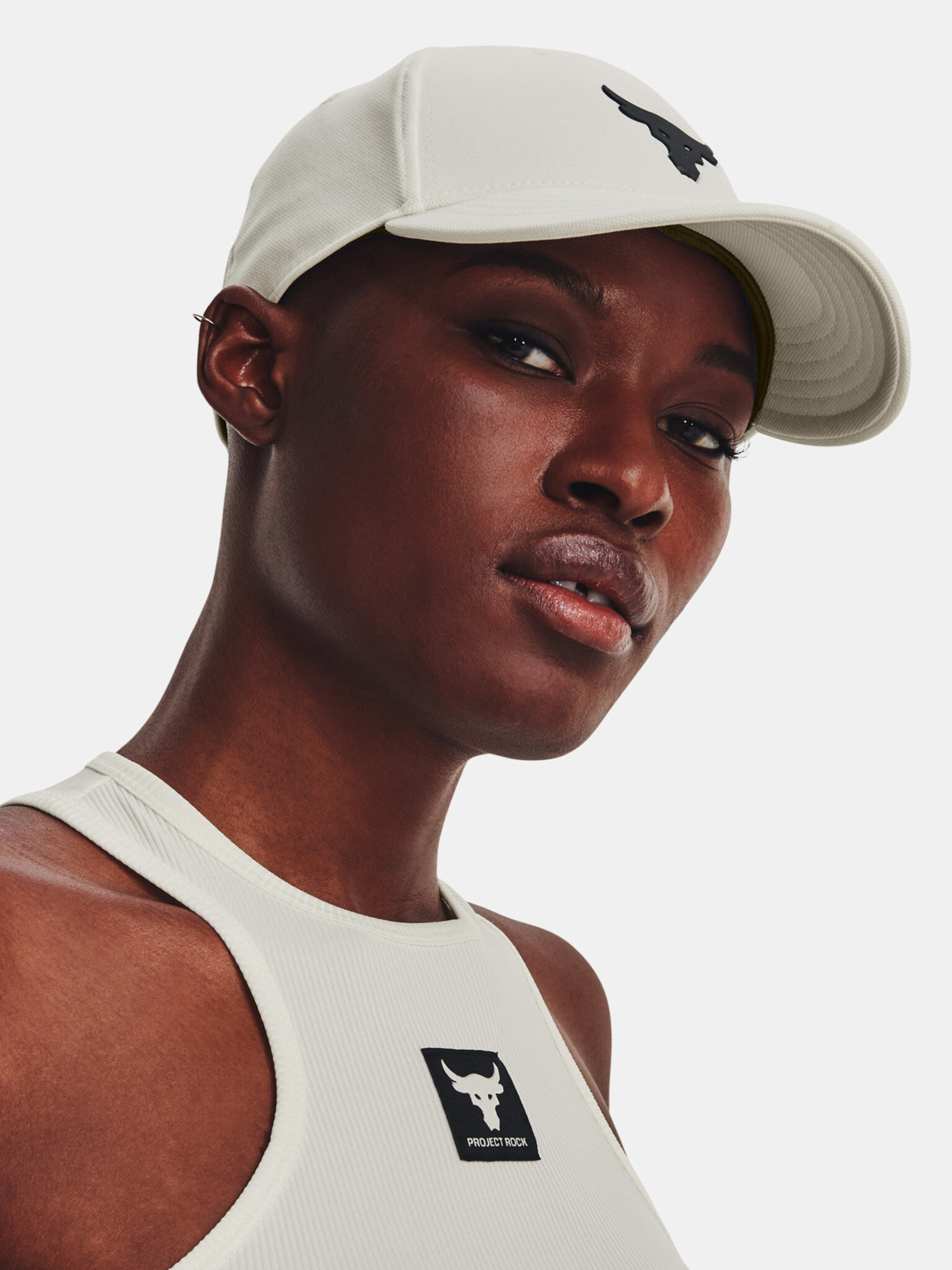 Under Armour W's Project Rock Snapback Cap Byal - Pepit.bg