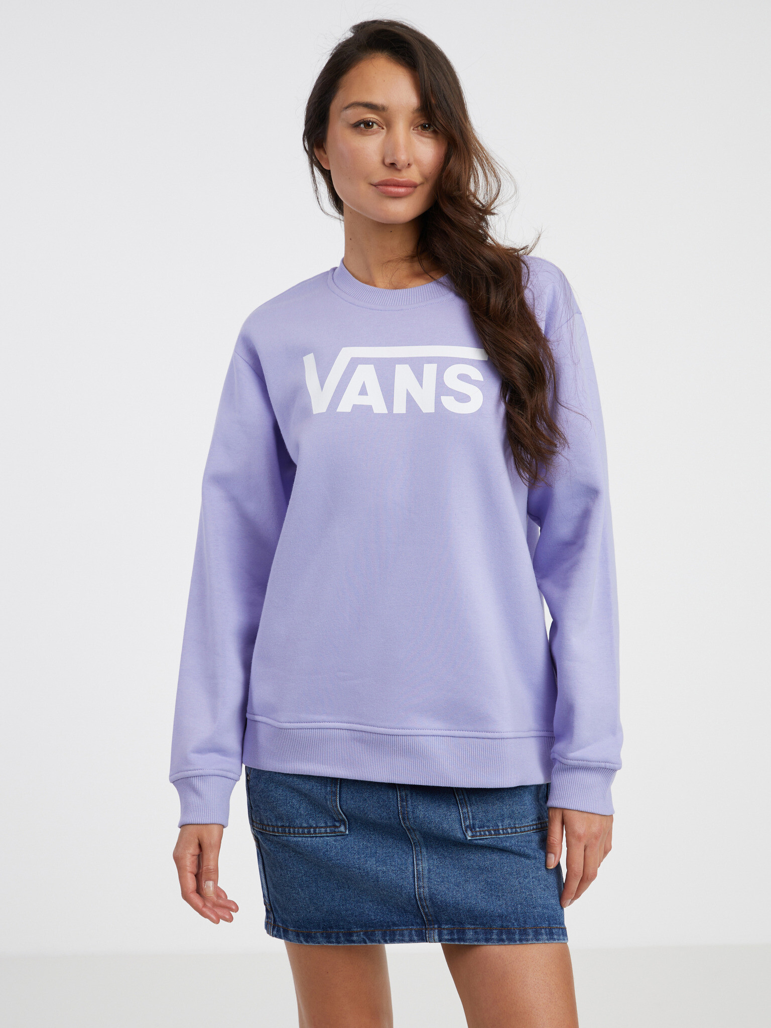 Vans Classic Crew Sweatshirt Lilav - Pepit.bg