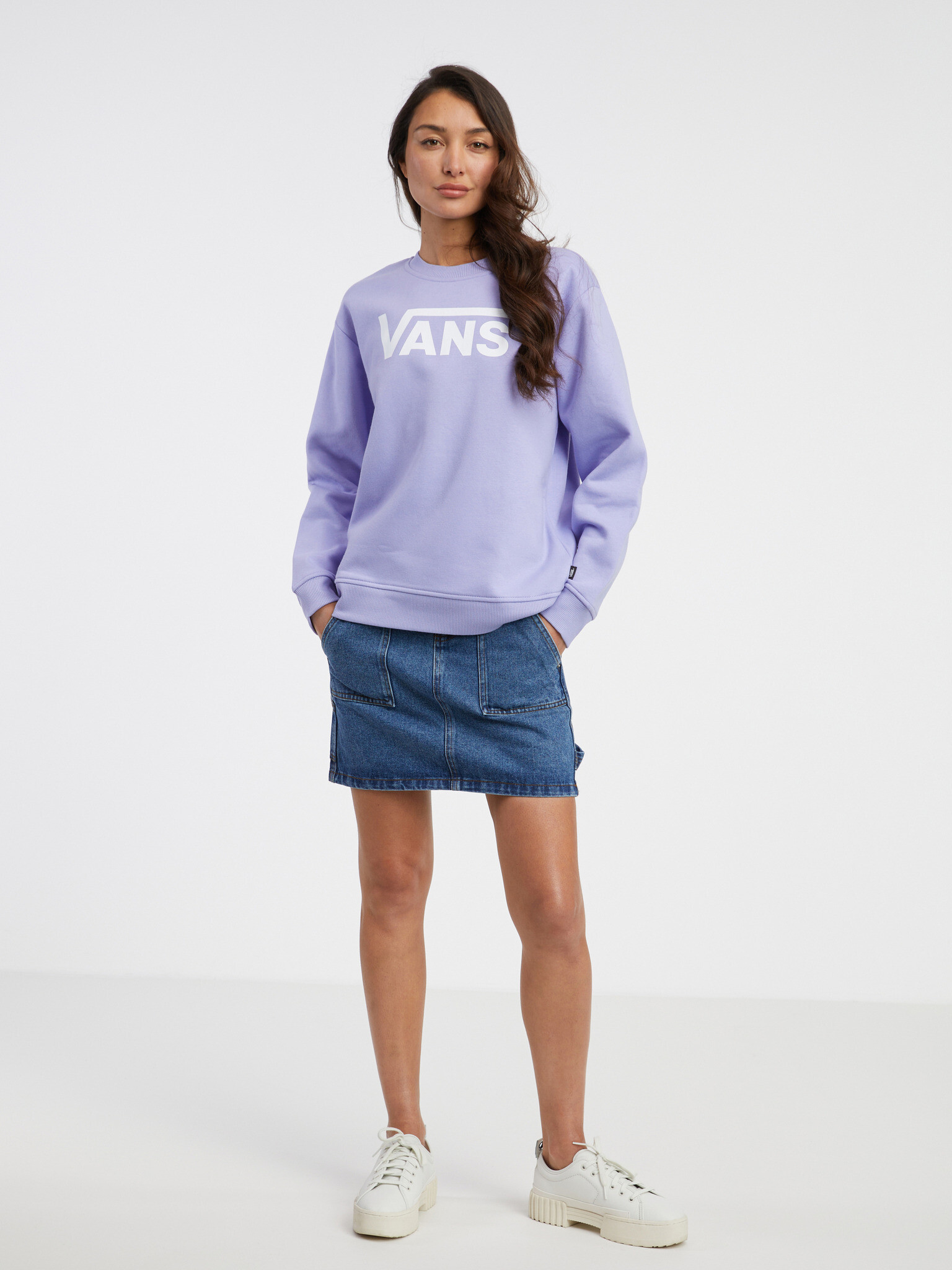 Vans Classic Crew Sweatshirt Lilav - Pepit.bg