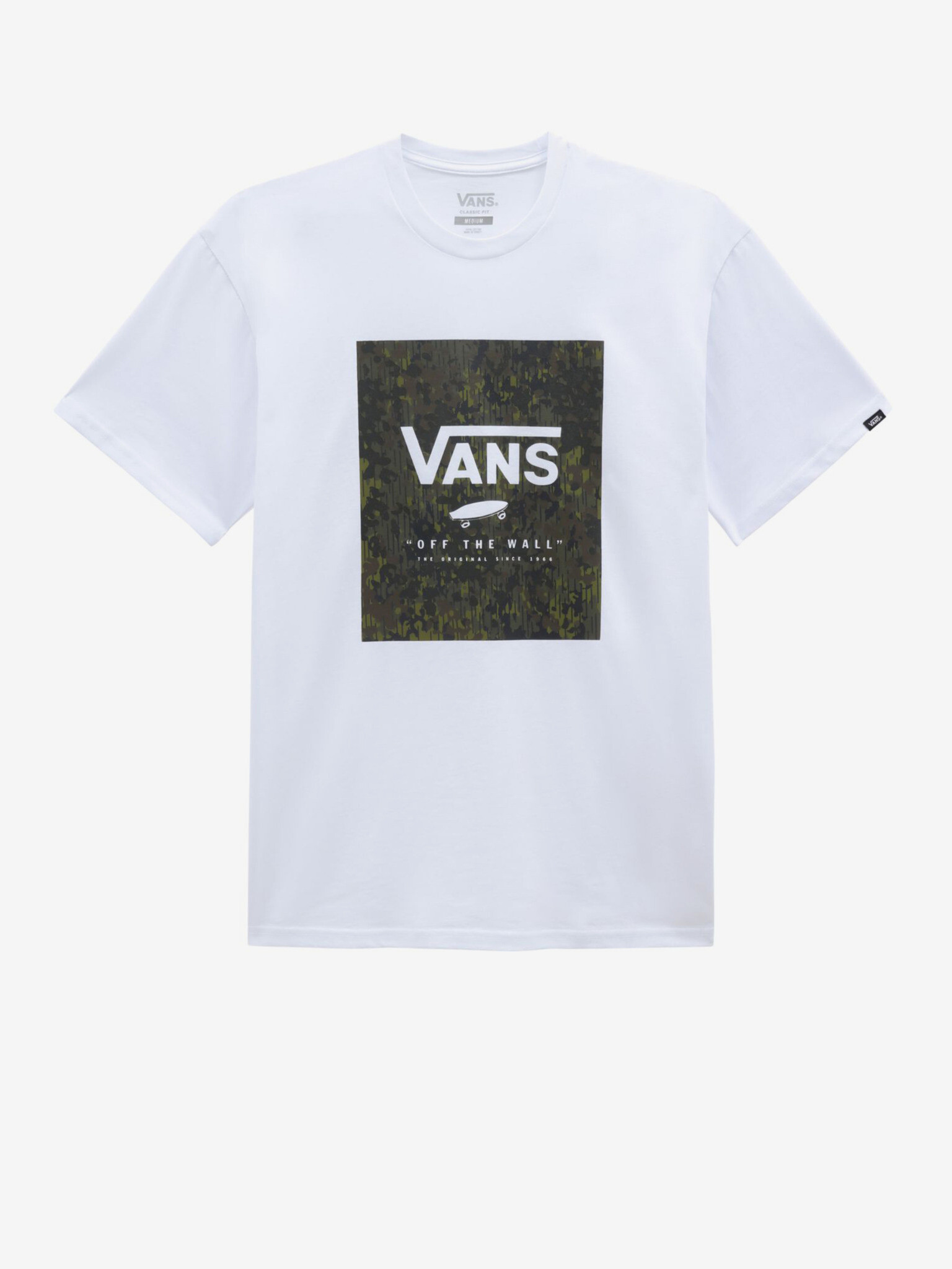 Vans Classic Print Box T-shirt Byal - Pepit.bg