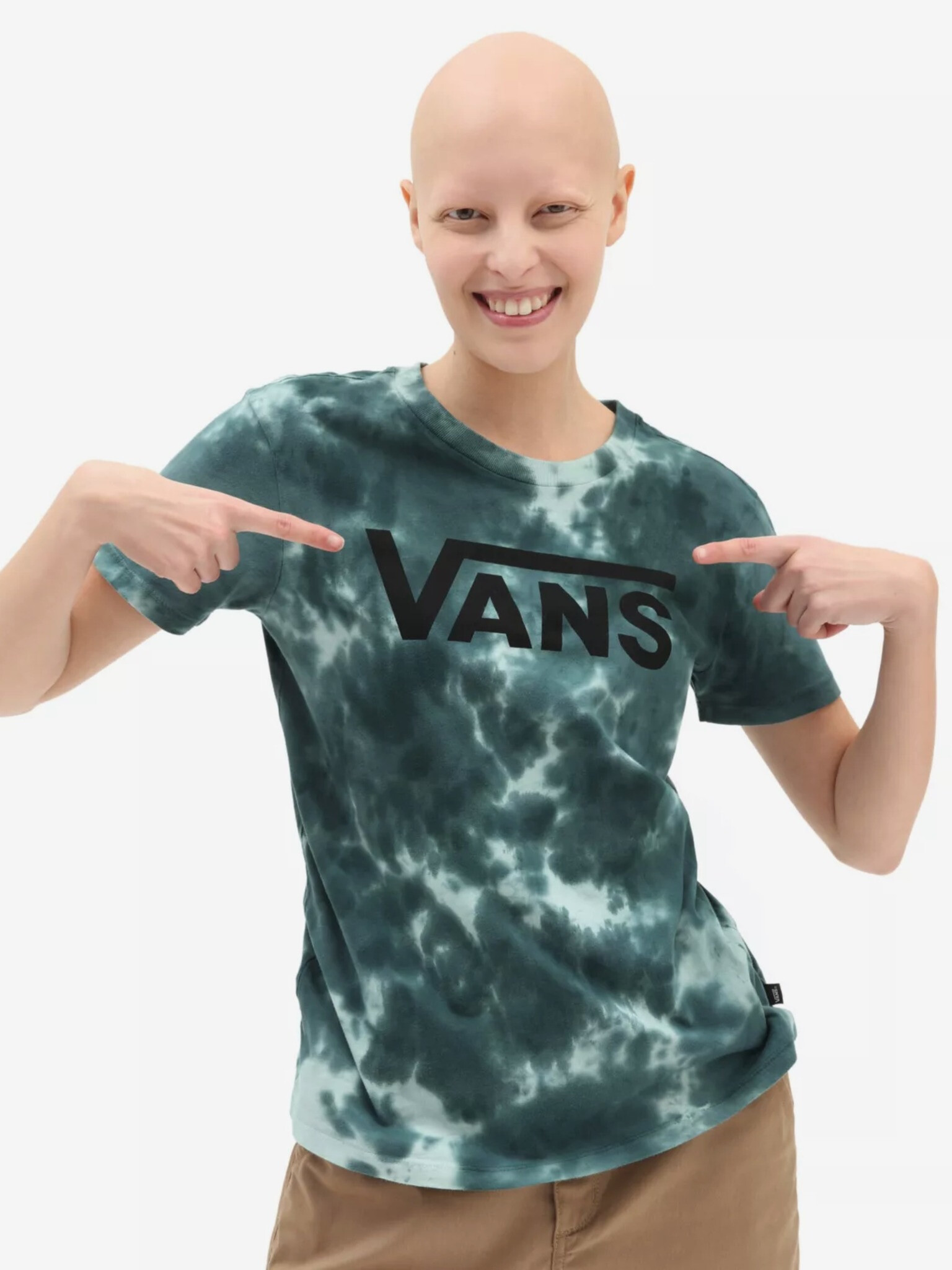 Vans Cloud Wash Logo Crew T-shirt Sin - Pepit.bg