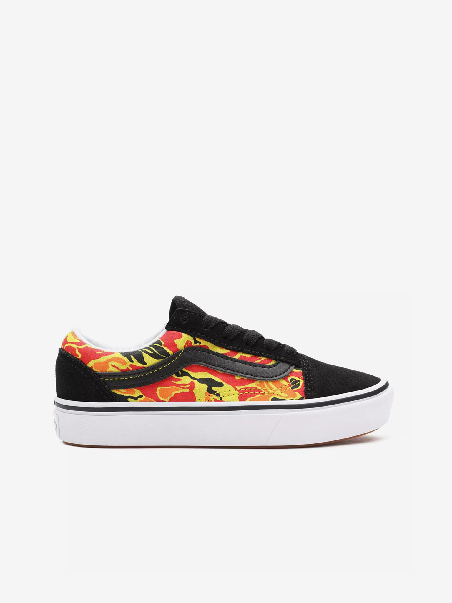 Vans Flame Camo ComfyCush Old Skool Спортни обувки детски Cheren - Pepit.bg