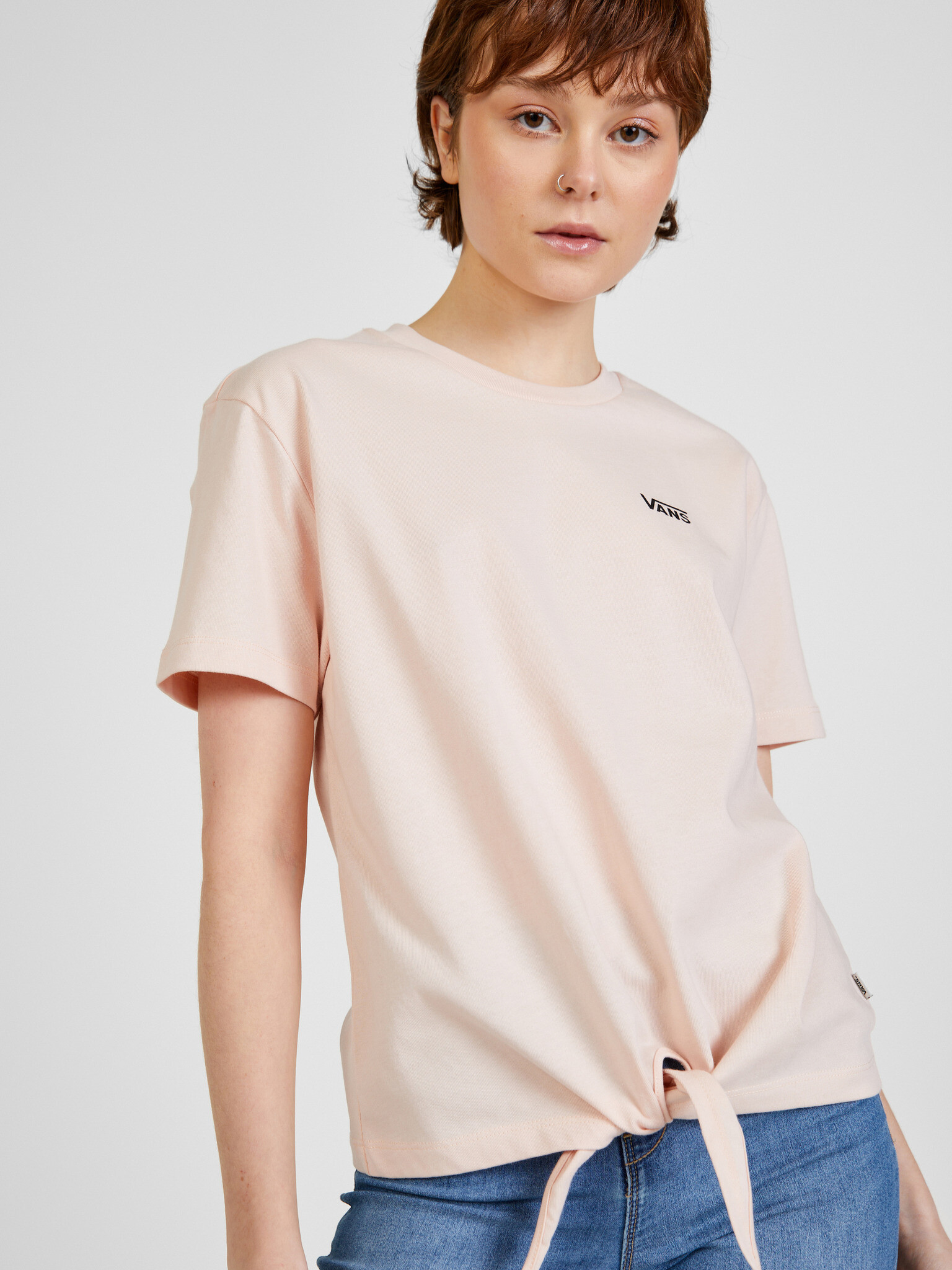 Vans Junior V Knot T-shirt Rozov - Pepit.bg