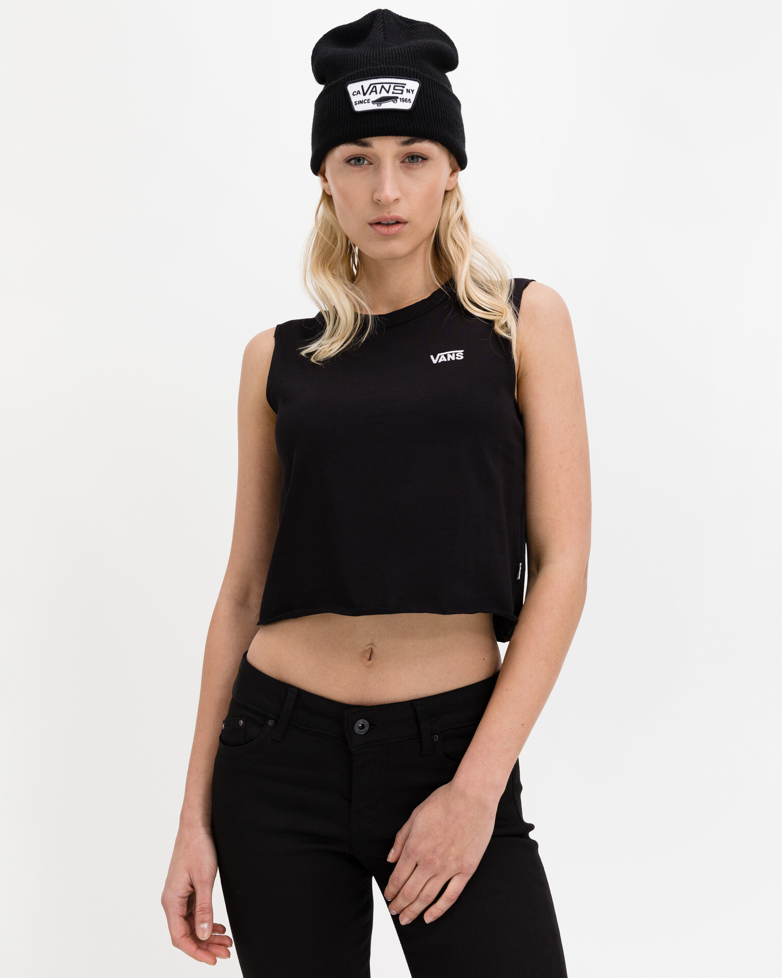 Vans Junior V Muscle Crop top Cheren - Pepit.bg