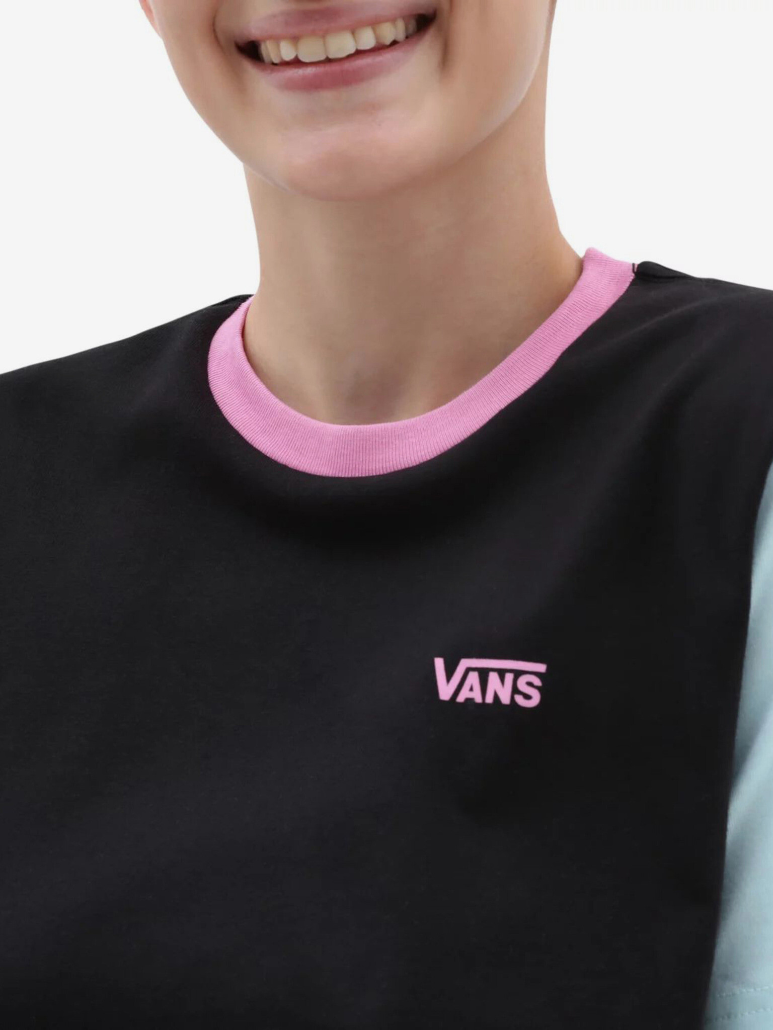 Vans Left Chest Colorblock T-shirt Cheren - Pepit.bg