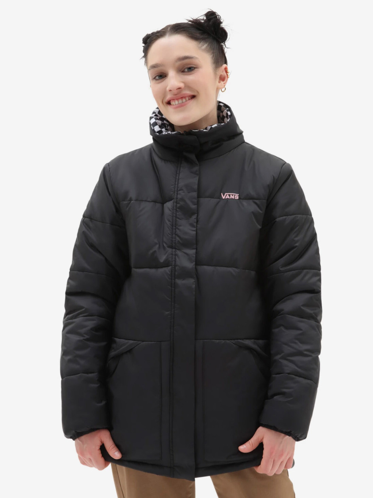 Vans Send It Reversible MTE Puffer Zimní Яке Cheren - Pepit.bg