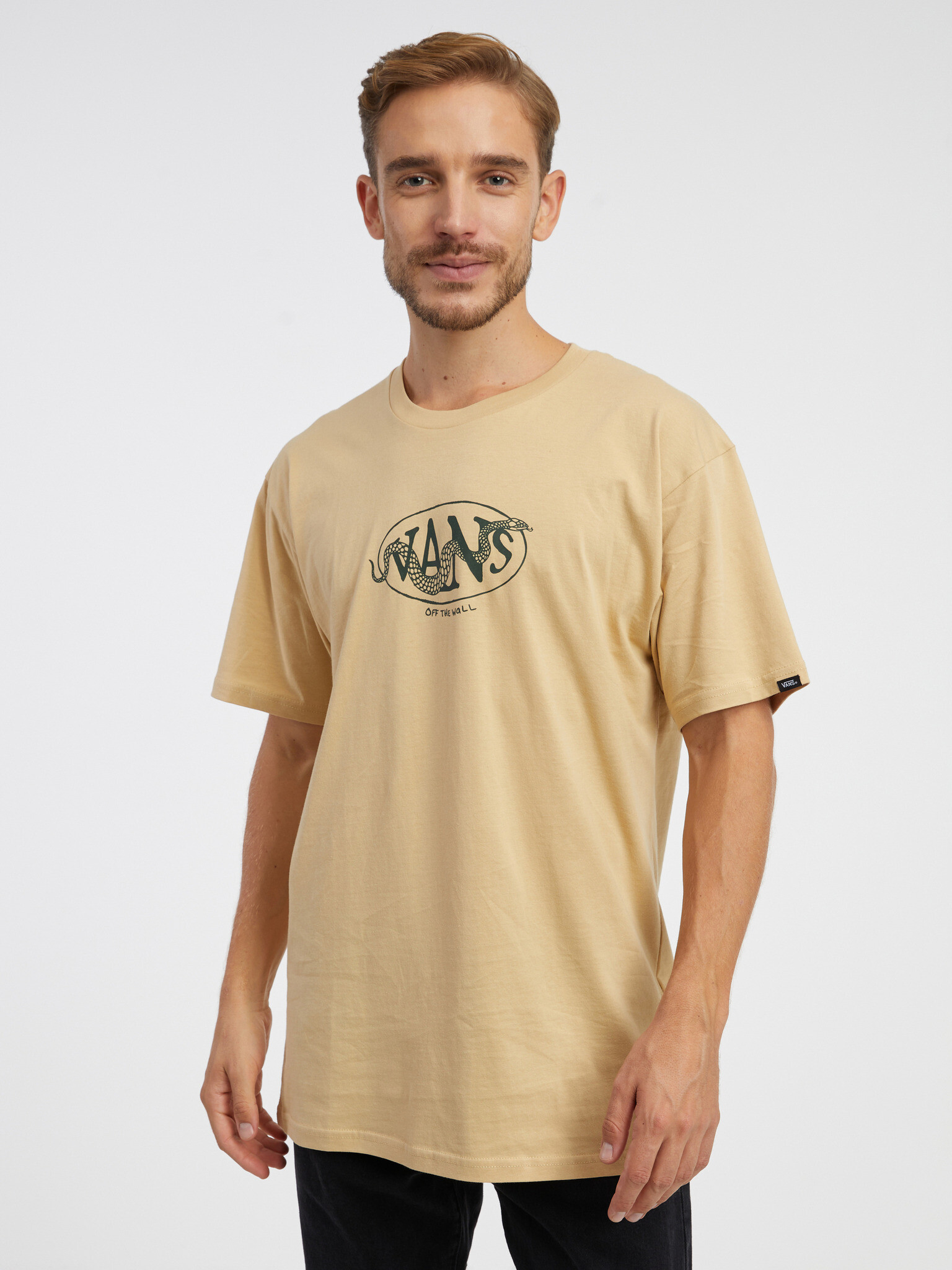 Vans Snaked Center Logo T-shirt Bezhov - Pepit.bg