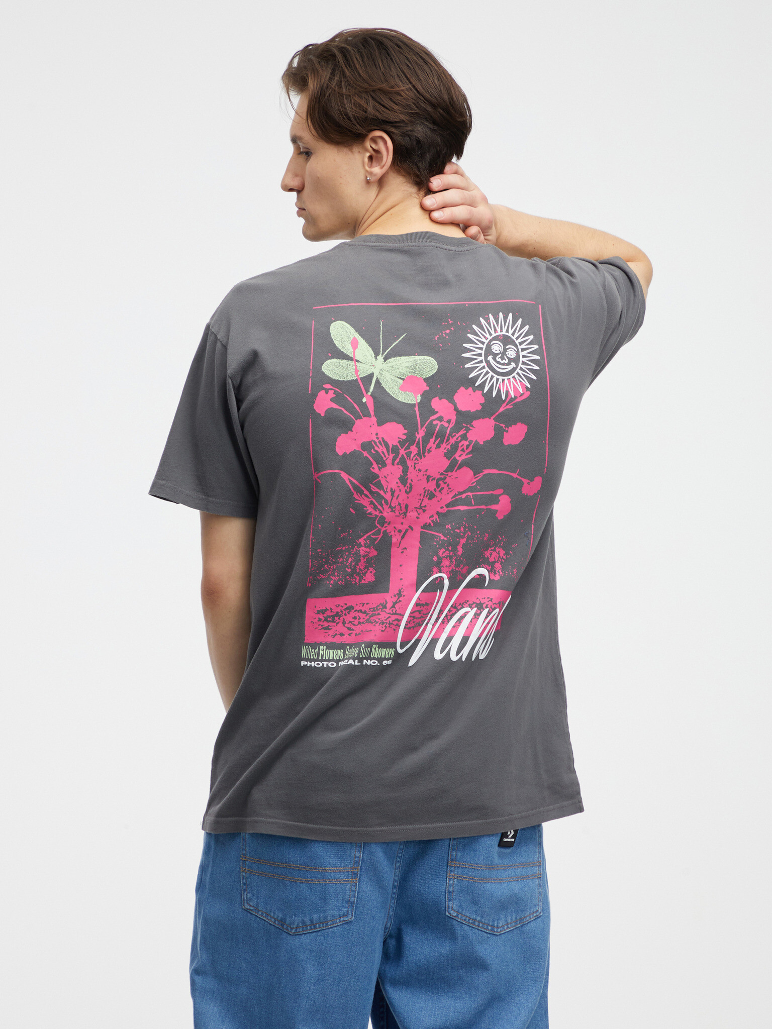 Vans Wildflower T-shirt Siv - Pepit.bg