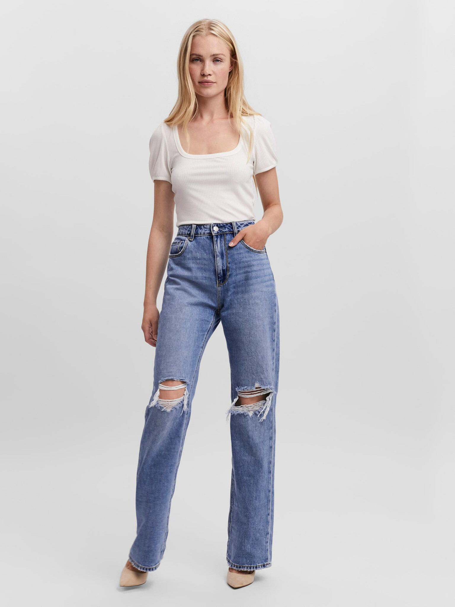 Vero Moda Kithy Jeans Sin - Pepit.bg